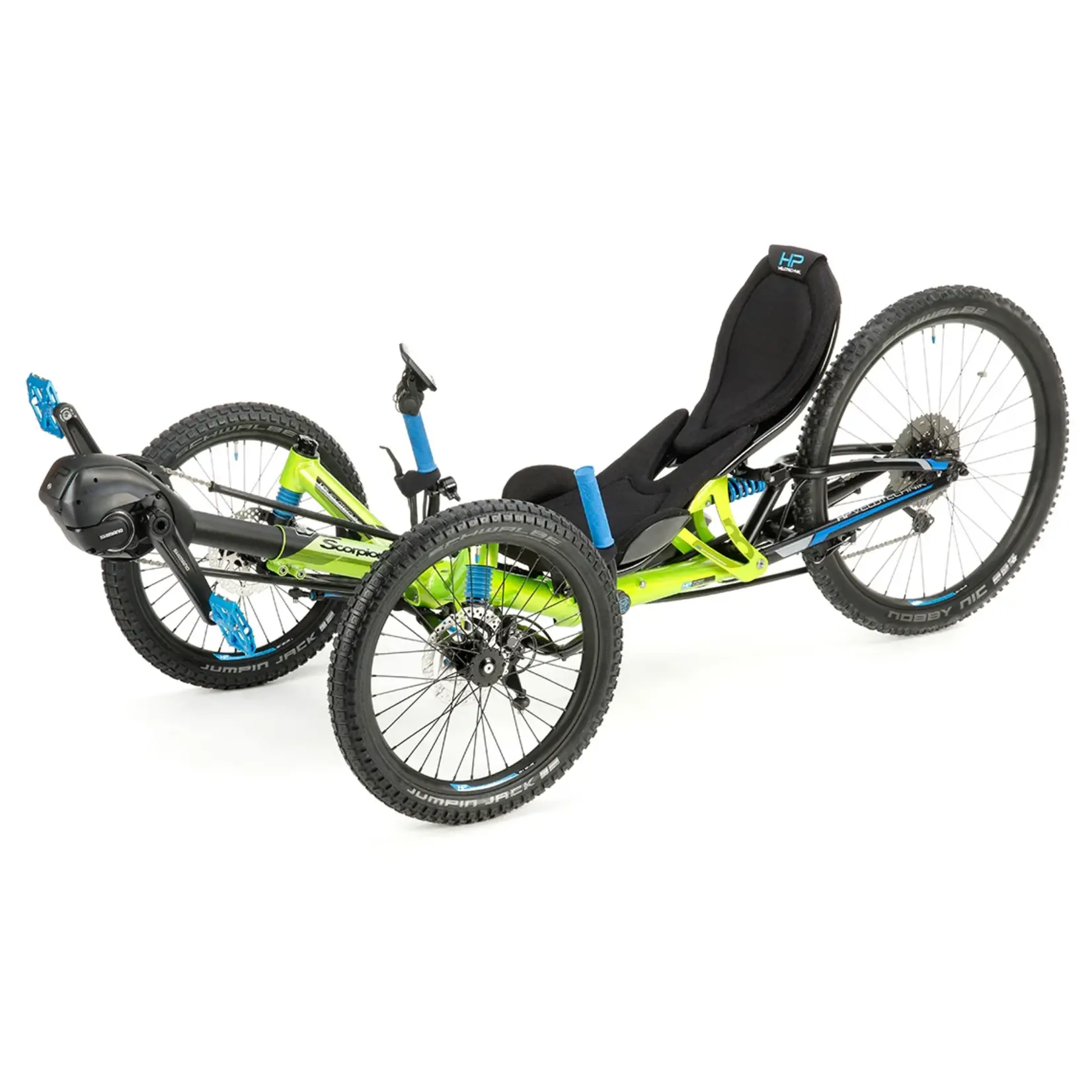HP Velotechnik Scorpion fs 26 Enduro full suspension mountain folding trike, fat tires