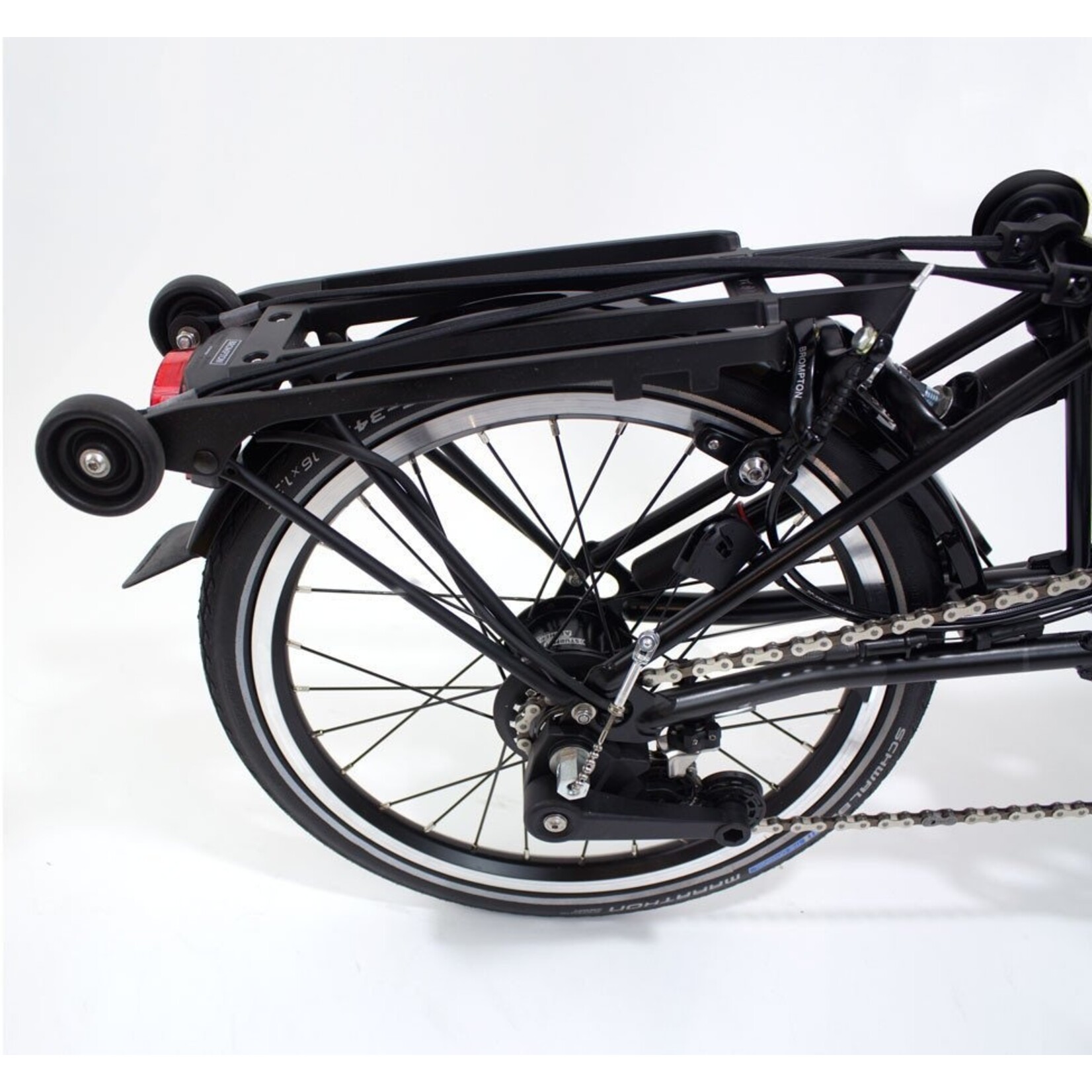 Brompton Brompton Rear Carrier (Rack) Complete with Fender, Rollers, Bungees, Silver