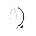 Brompton Rear Mudguard Set Complete Version L, Black with STEEL stays