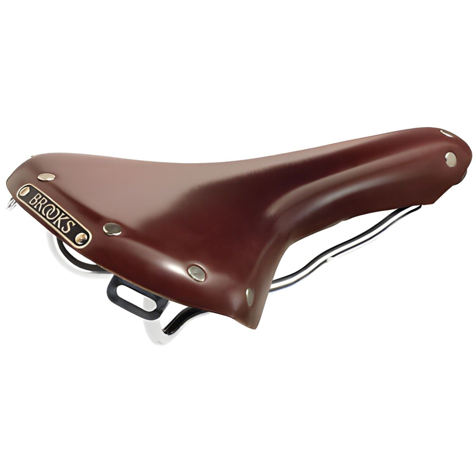 Brooks Brooks Swallow Antique Brown Chrome Steel Rail