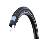 Schwalbe Schwalbe Marathon Plus Tire, 20x1.75 Wire Bead Black with Reflective Sidewall and SmartGuard Protection