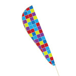 TerraTrike TerraTrike Safety Flag Teardrop, Colored Boxes