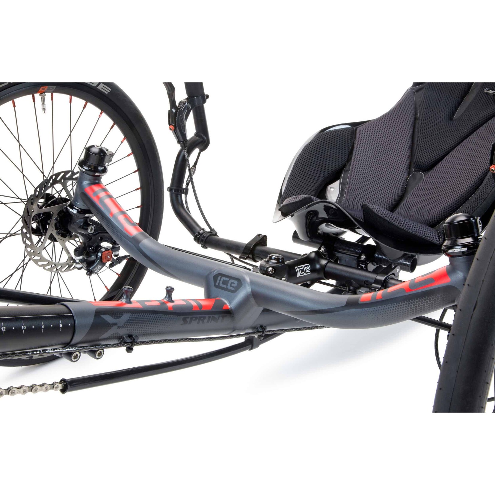 ICE Recumbent Trikes ICE folding trike Sprint X 26 with Suspension Electric- Grey