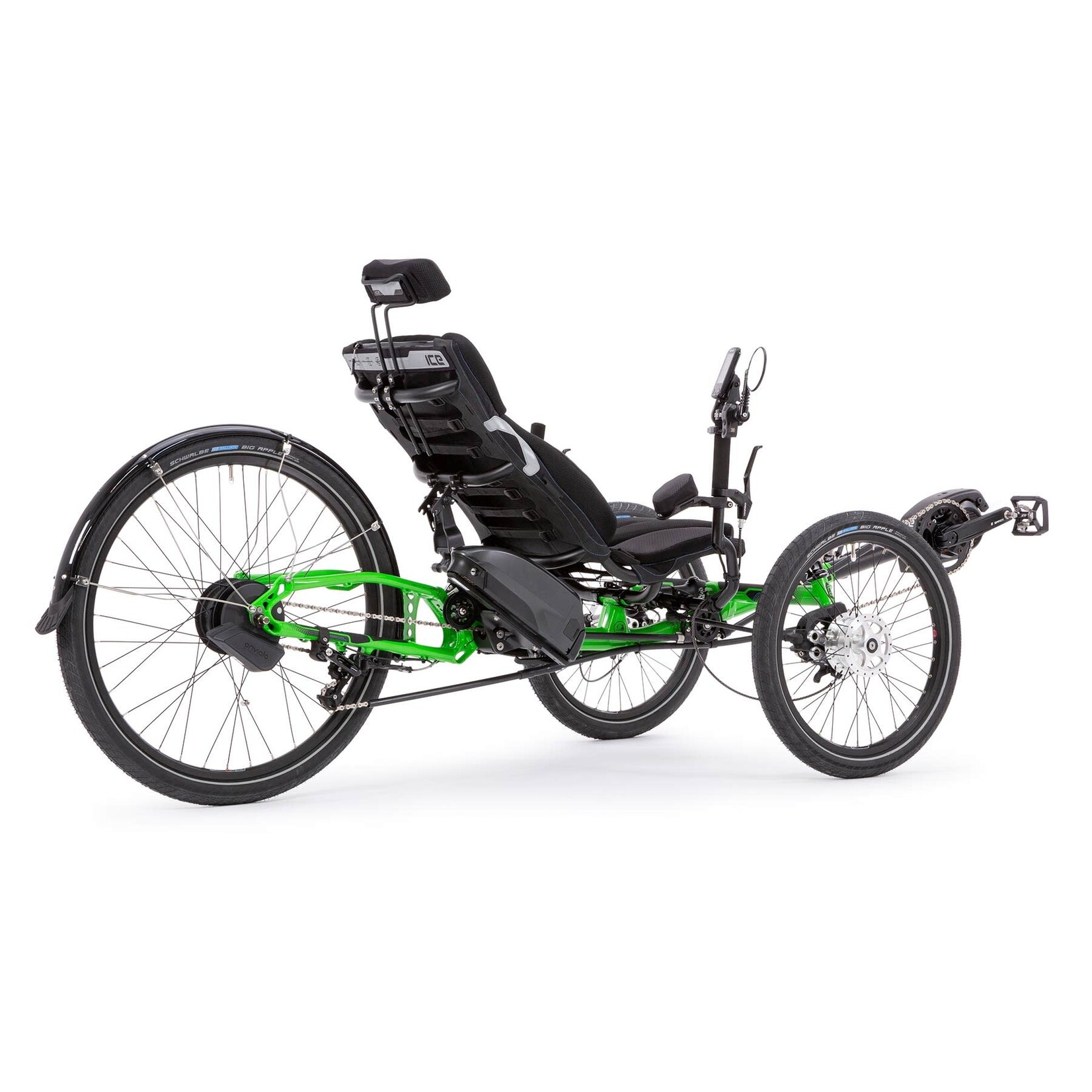 ICE Recumbent Trikes ICE Adventure HD 26 Shimano STEPS  (electric)  Rear Suspension - Kiwi Green