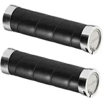 Brooks Brooks Slender Leather Grips - Black, 130/130mm