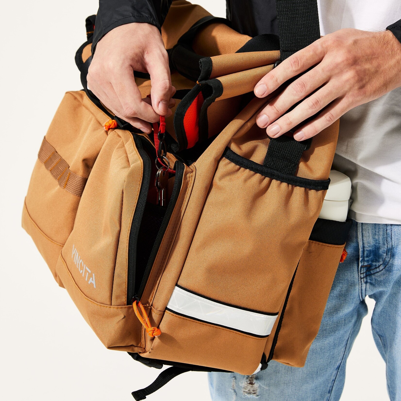 Vincita Vincita Voyage Atlas Bag for Brompton Brown