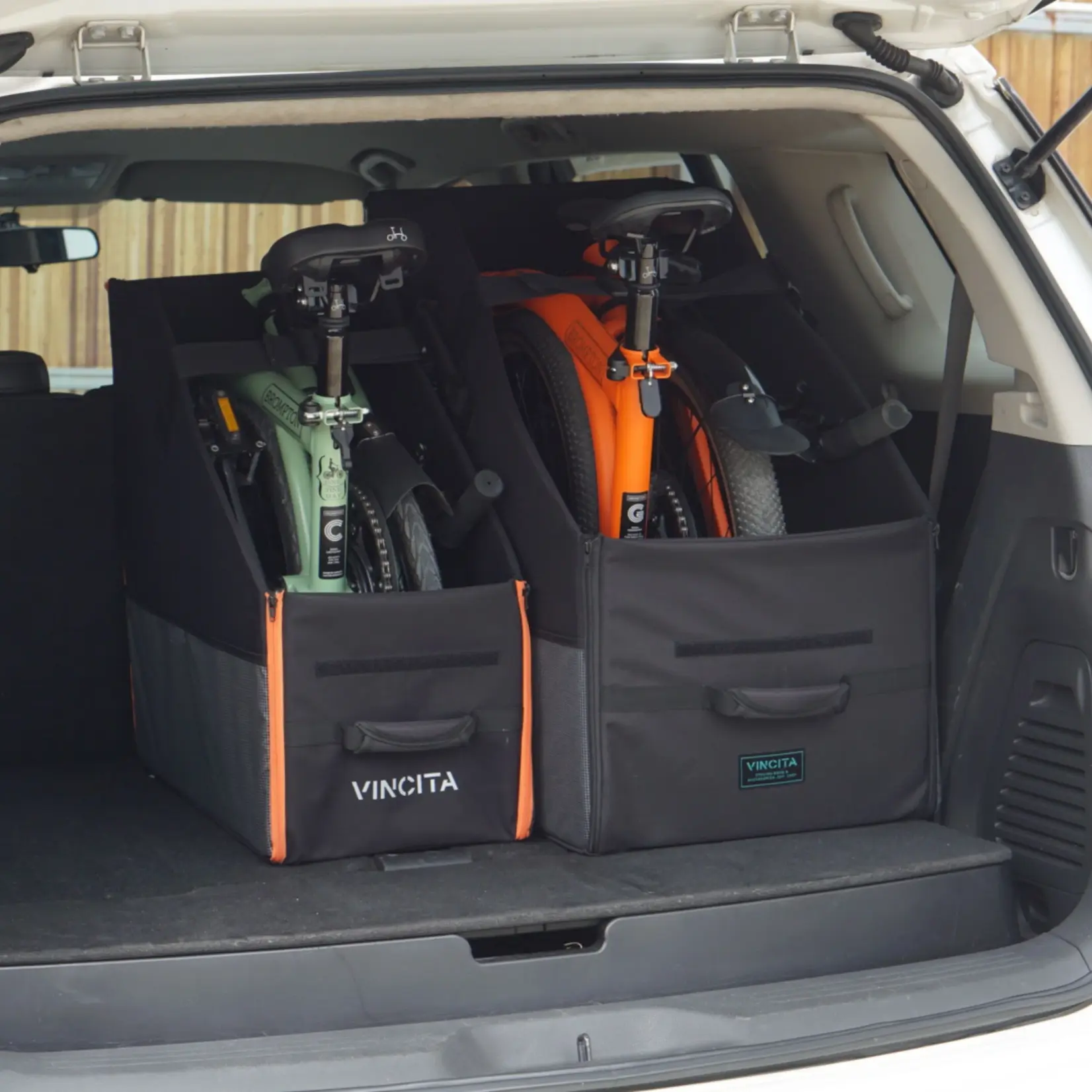 Vincita Vincita Keeper Bike Box 2.0 Black with zipper For Brompton G line