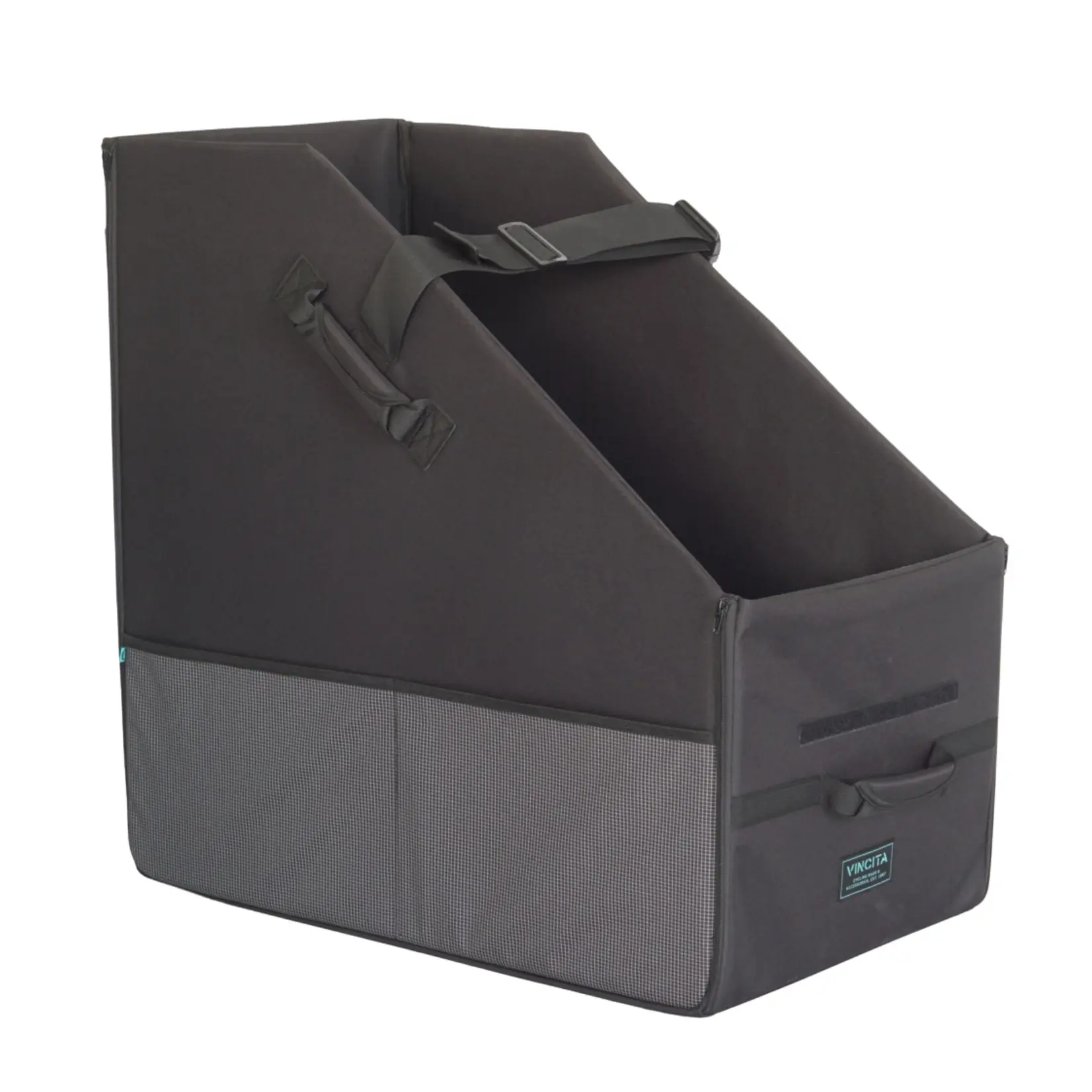 Vincita Vincita Keeper Bike Box 2.0 Black with orange zipper For Brompton G line