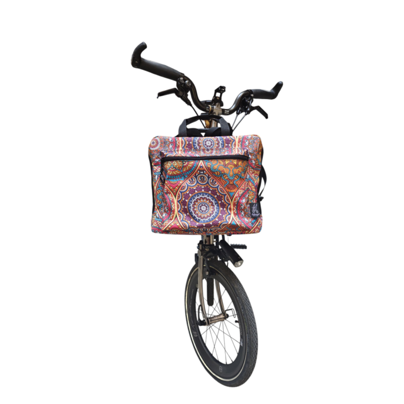 Valeria's Bike Accessories Valeria's  Backpack for Brompton Valentina  Mandala  with frame