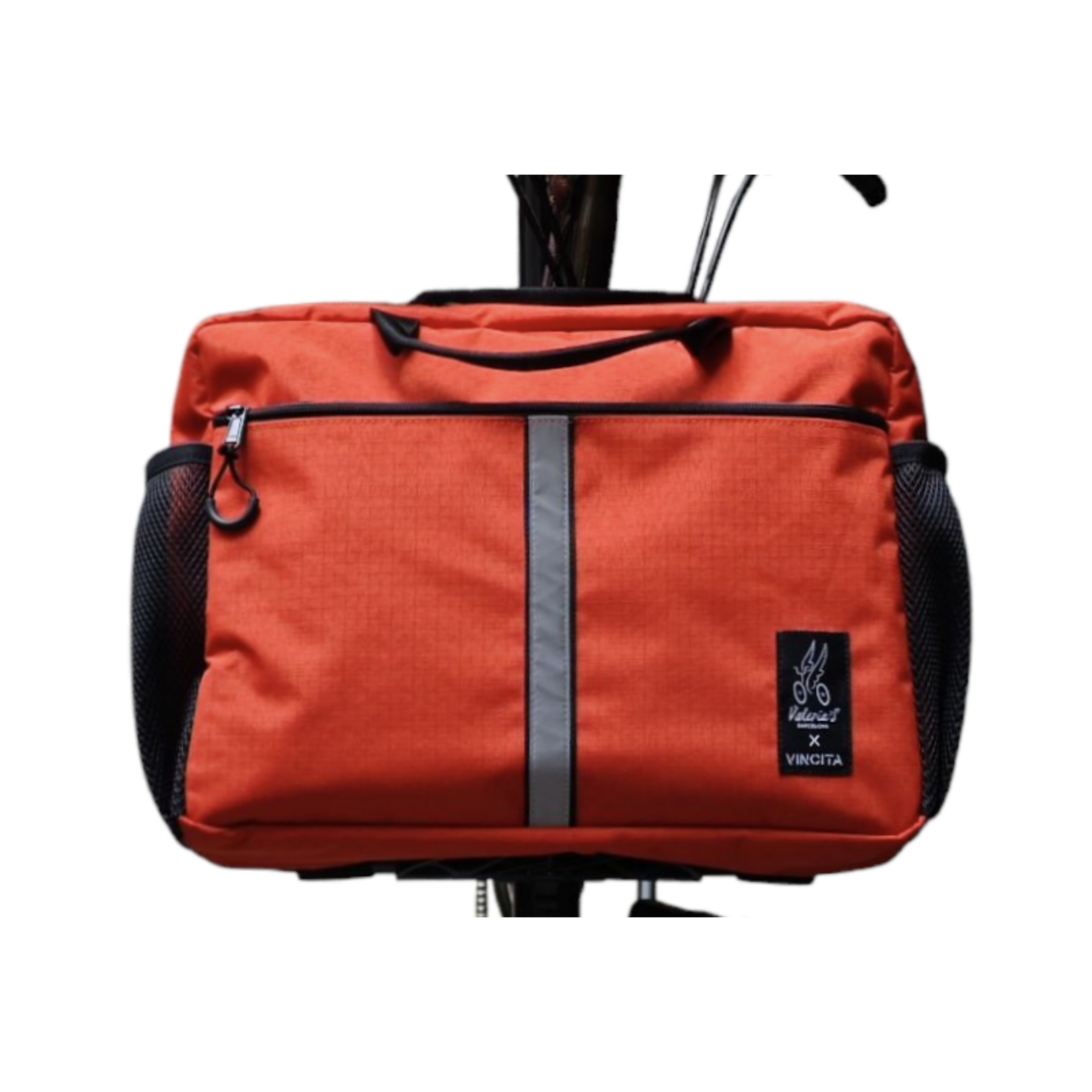 Valeria's Bike Accessories Valeria's & Vincita Kaban Backpack for Brompton Scarlet Orange