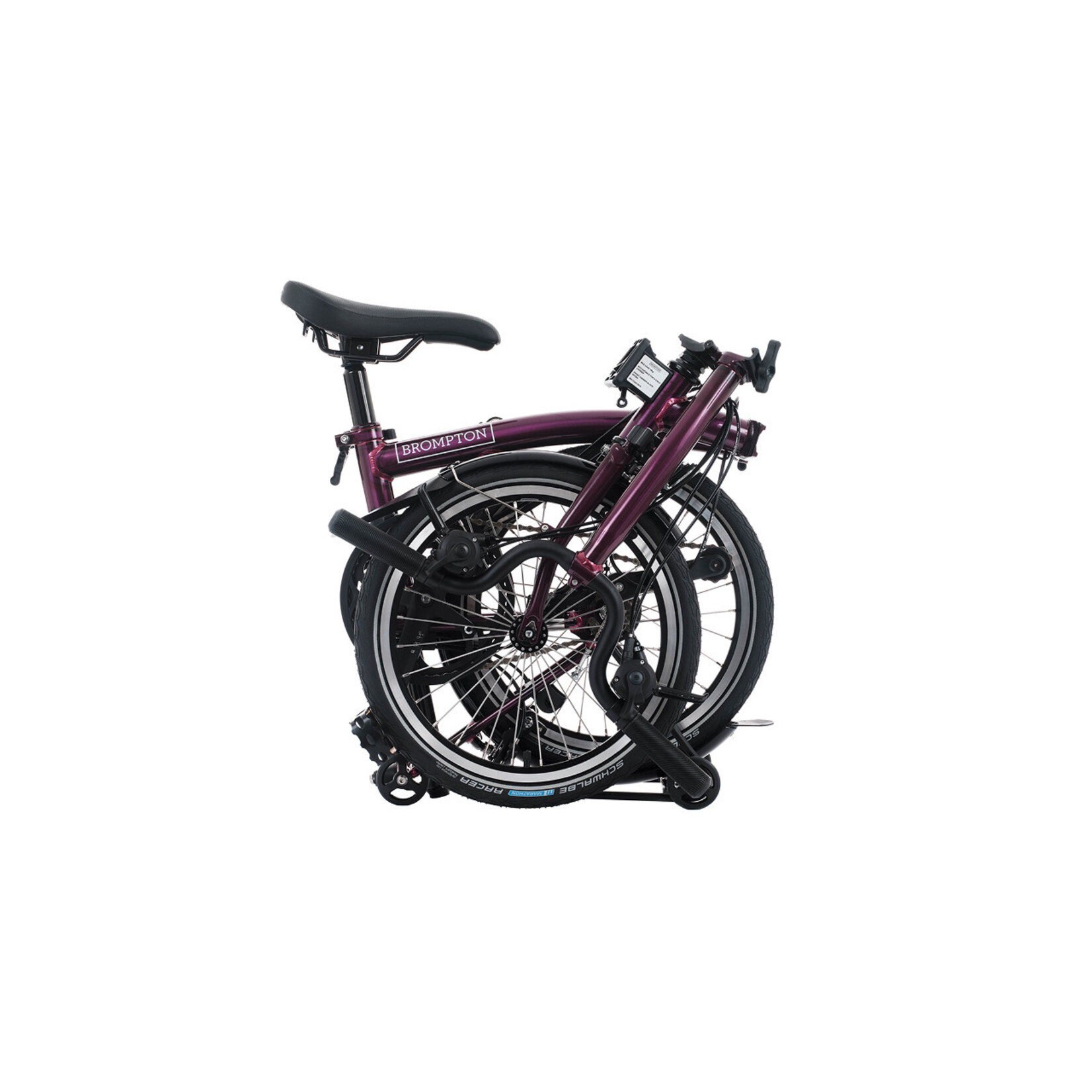 Brompton Brompton C Line 12 Speed with Roller Rack M Handlebar Amethyst Lacquer