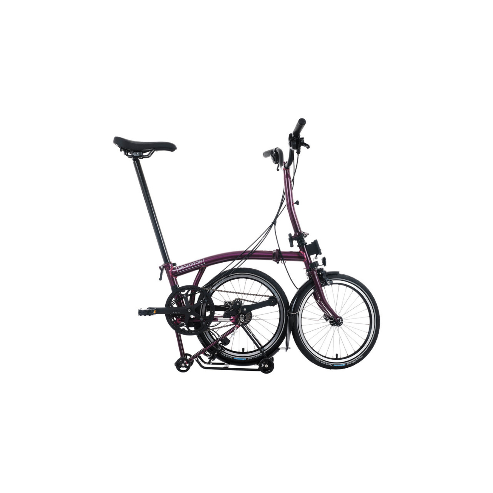 Brompton Brompton C Line 12 Speed with Roller Rack M Handlebar Amethyst Lacquer