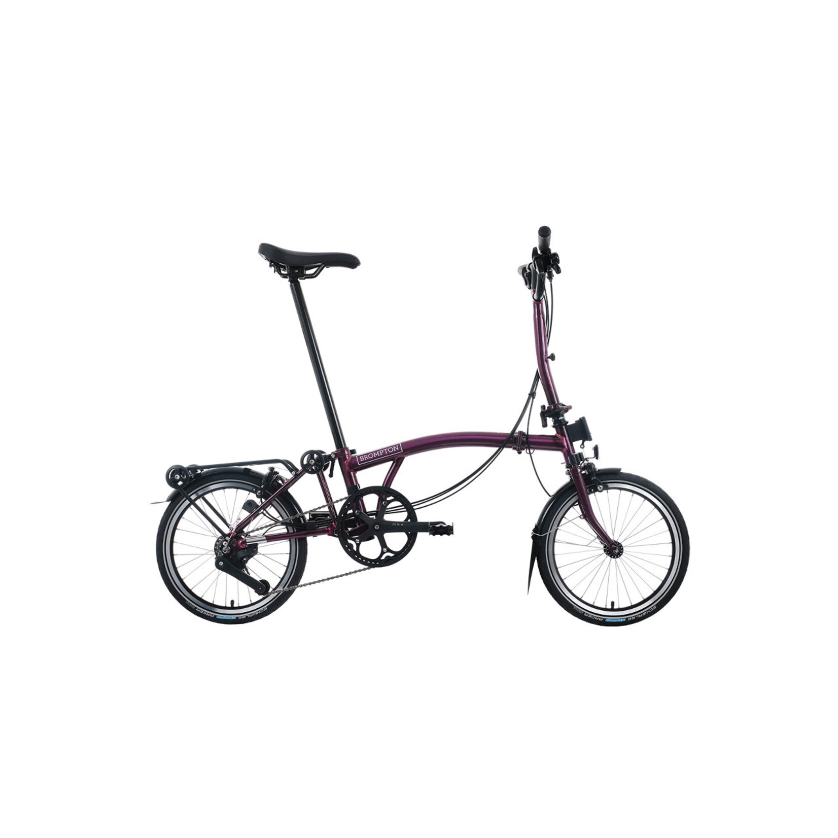 Brompton Brompton C Line 12 Speed with Roller Rack M Handlebar Amethyst Lacquer
