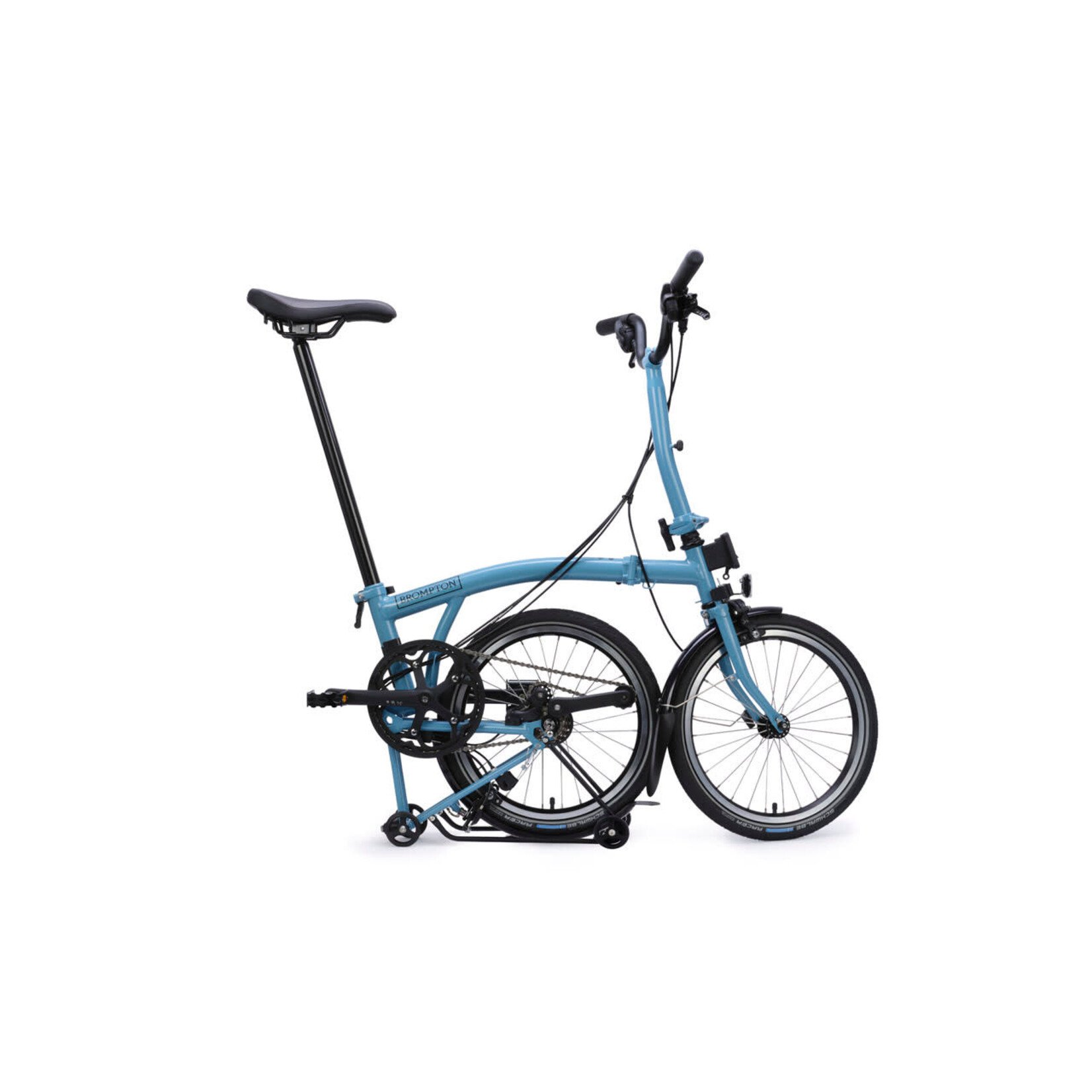 Brompton Brompton C Line with Roller Rack - 12-speed Cloud Metallic
