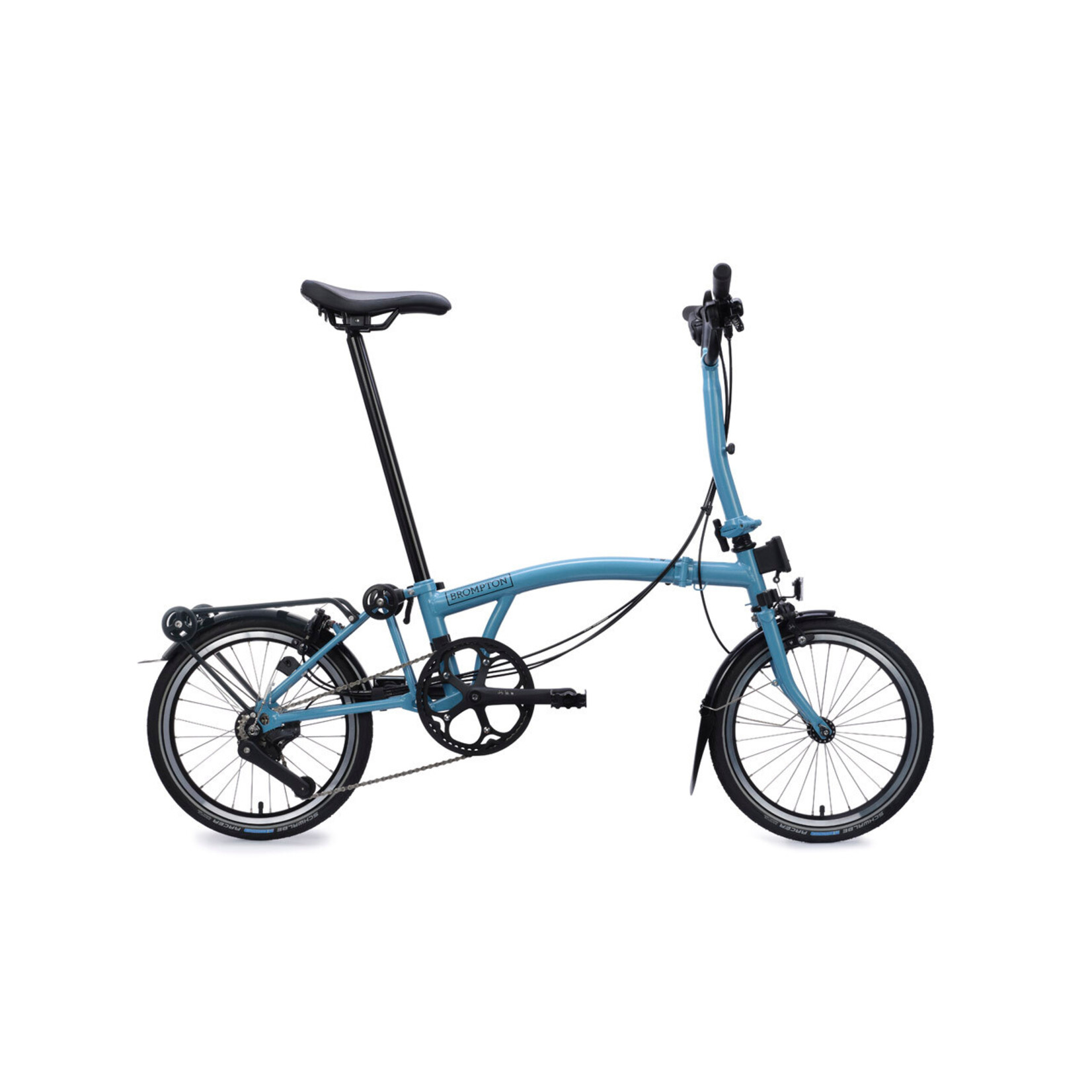 Brompton Brompton C Line with Roller Rack H handlebar- 12-speed Cloud Metallic