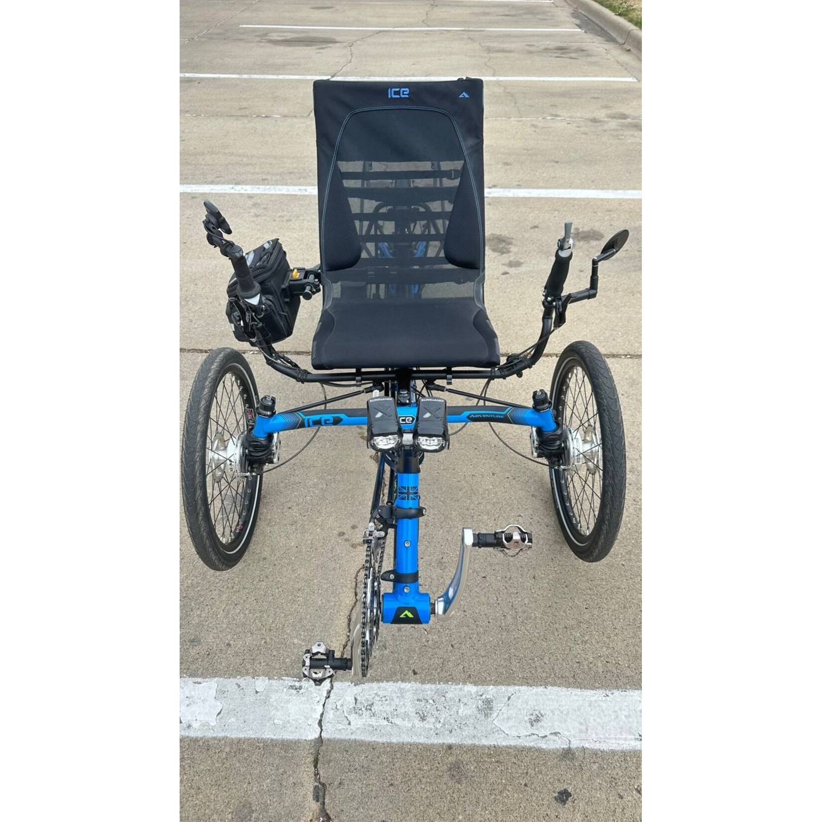 ICE Recumbent Trikes Pre-owned ICE electric recumbent trike Full suspension, powered by BionX, only 236 miles !