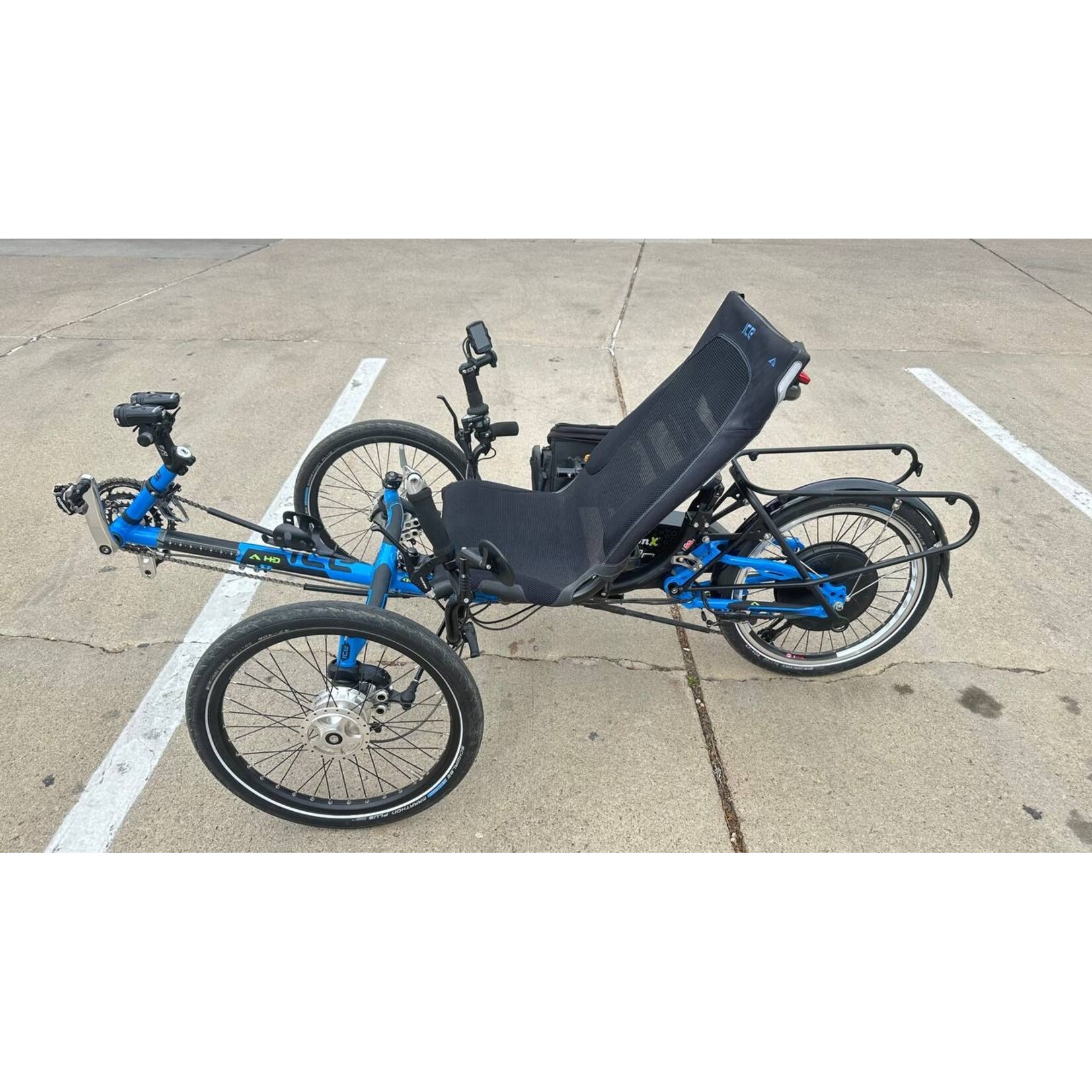 ICE Recumbent Trikes Pre-owned ICE electric recumbent trike Full suspension, powered by BionX, only 236 miles !