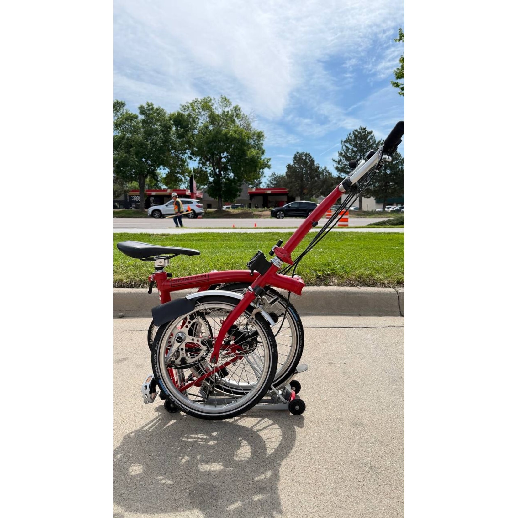 Brompton C line 6 speed M handlebar Red Pre-owned