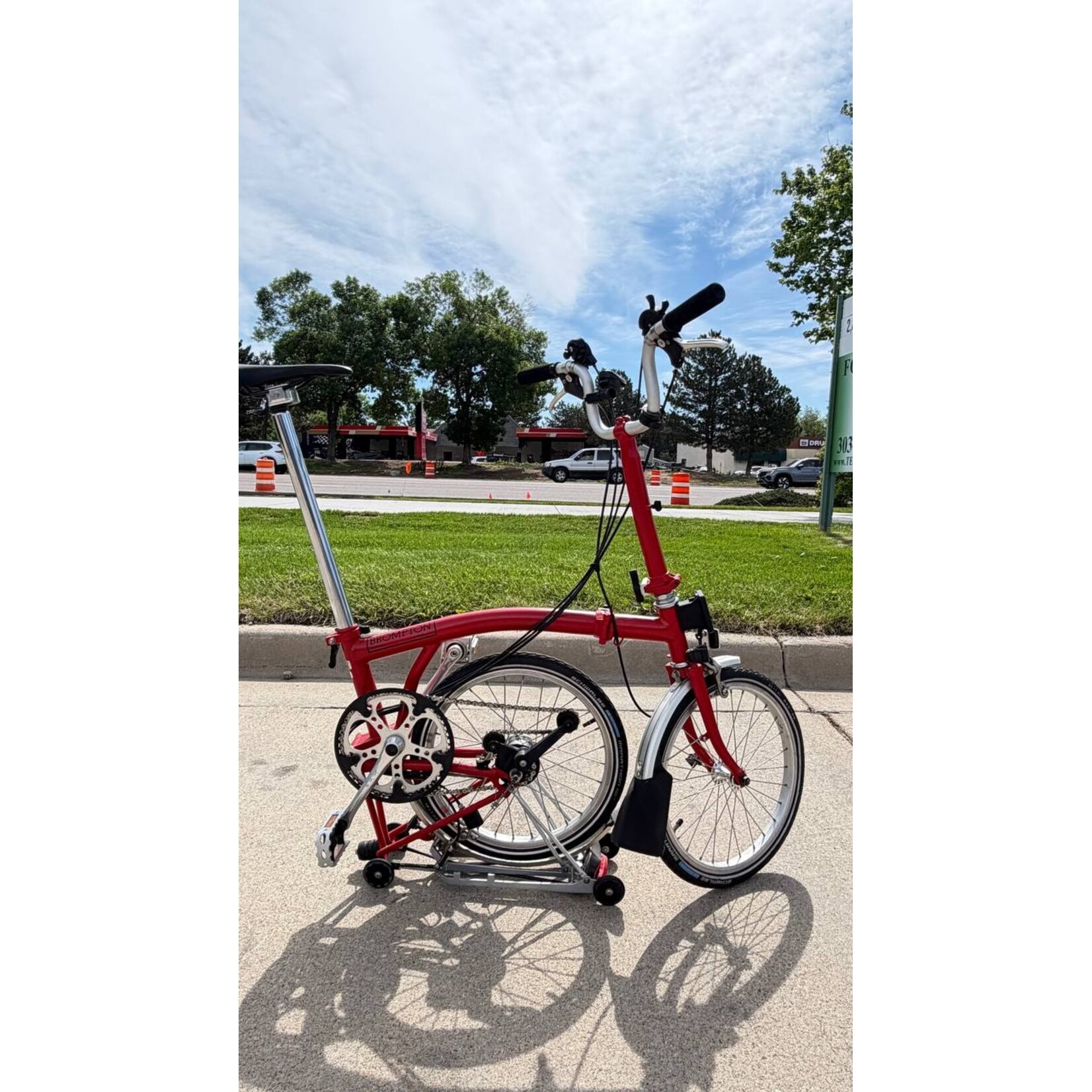 Brompton C line 6 speed M handlebar Red Pre-owned