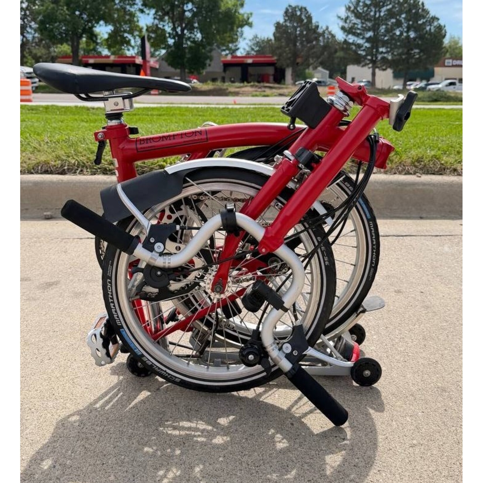 Brompton C line 6 speed M handlebar Red Pre-owned