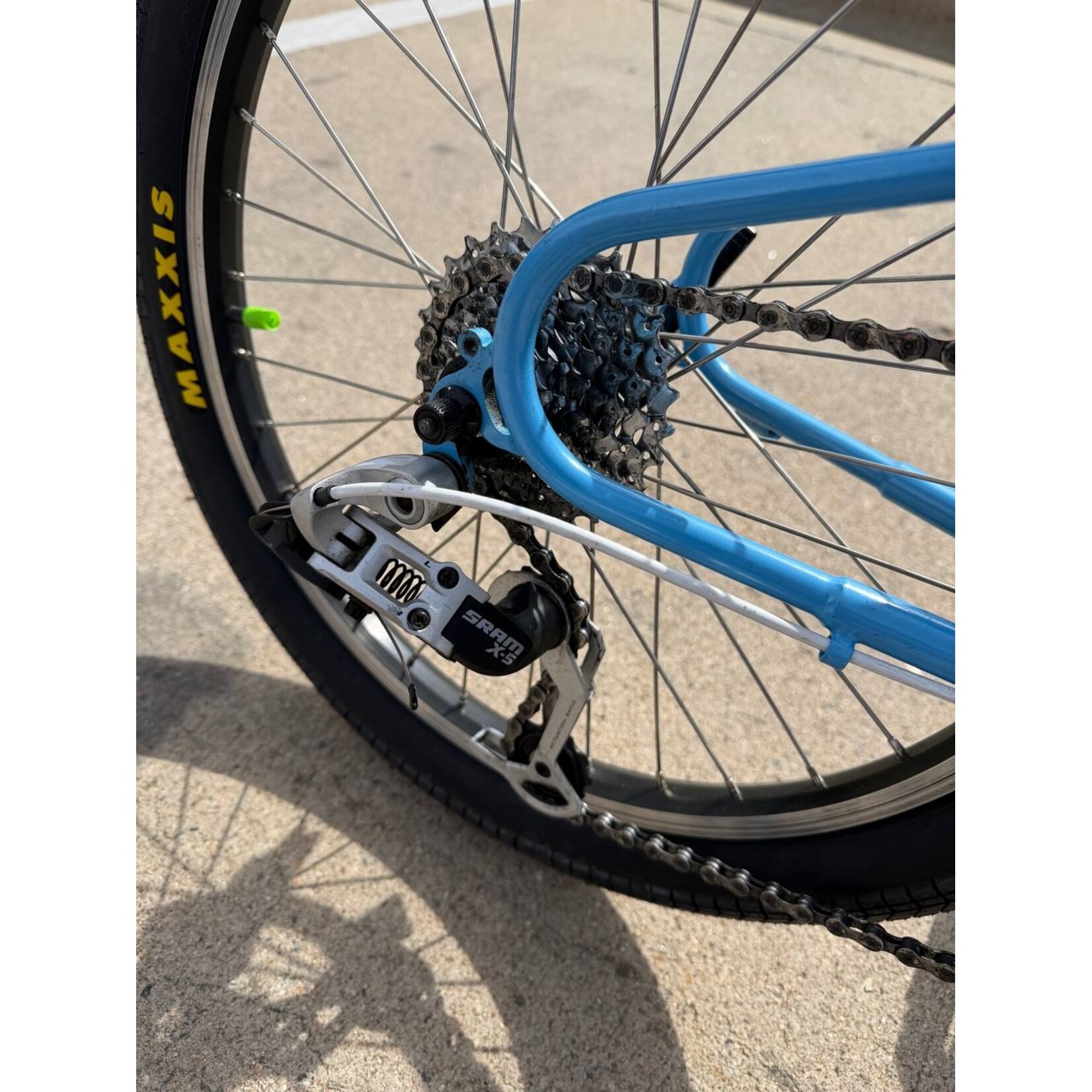 Bike Friday pre-owned Light Blue color, 27 speed, excellent condition!