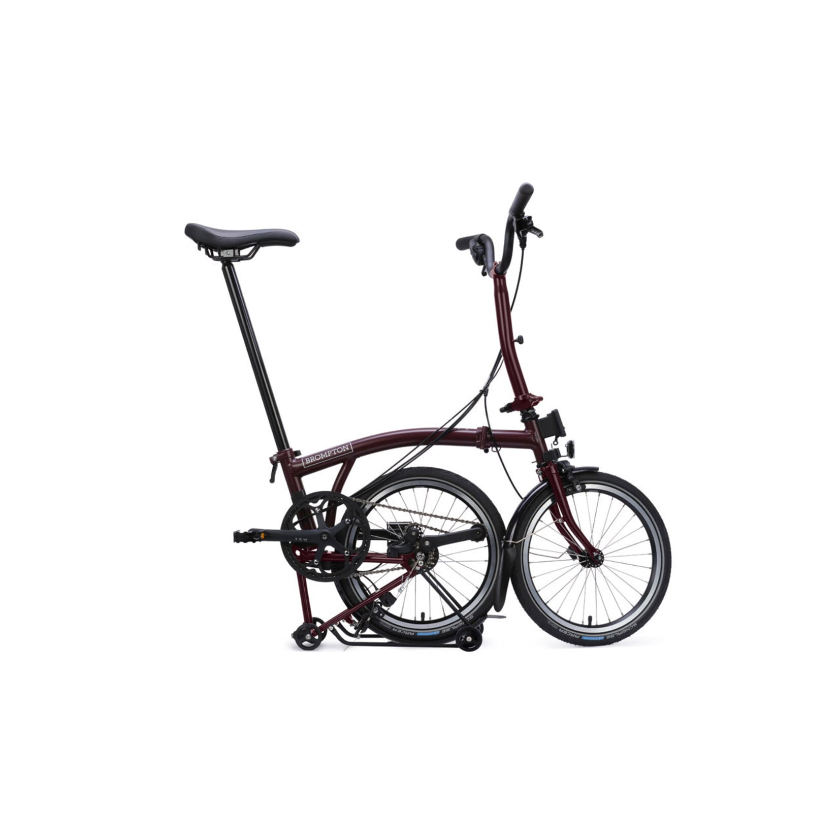 Brompton Brompton C line 12 speed with Roller Rack M handlebar Red Plum
