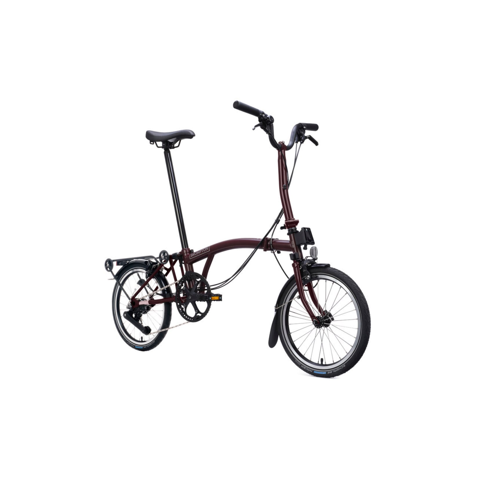 Brompton Brompton C line 12 speed with Roller Rack M handlebar Red Plum
