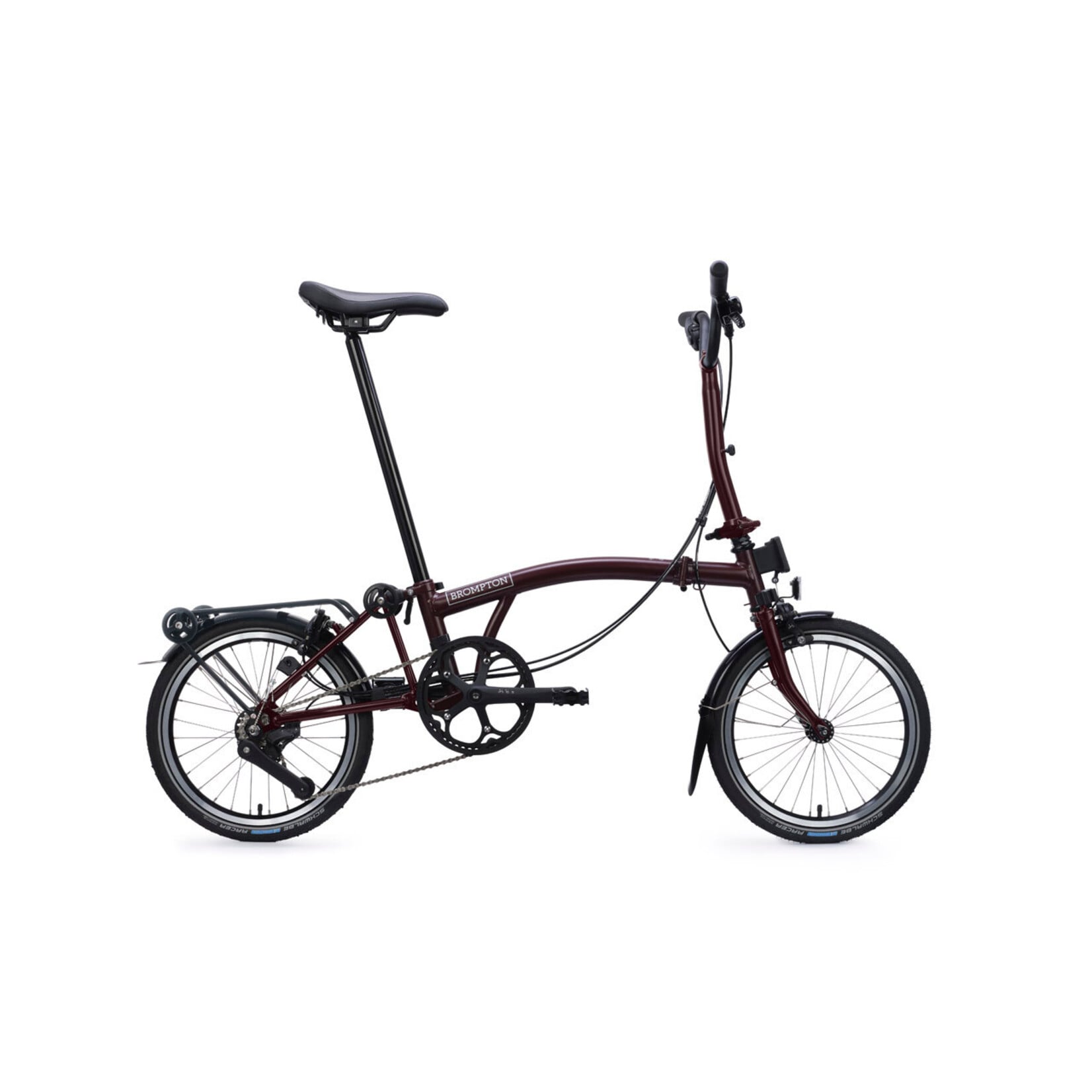 Brompton Brompton C line 12 speed with Roller Rack M handlebar Red Plum