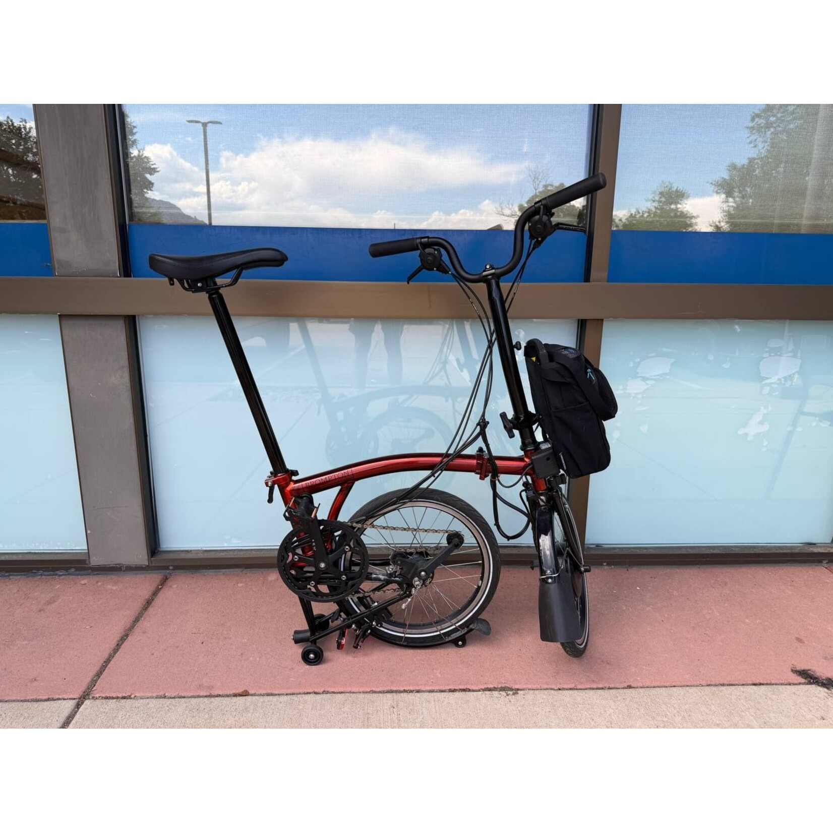 Brompton Brompton Electric Flame Lacquer C Line Explore High Handlebar - pre-owned