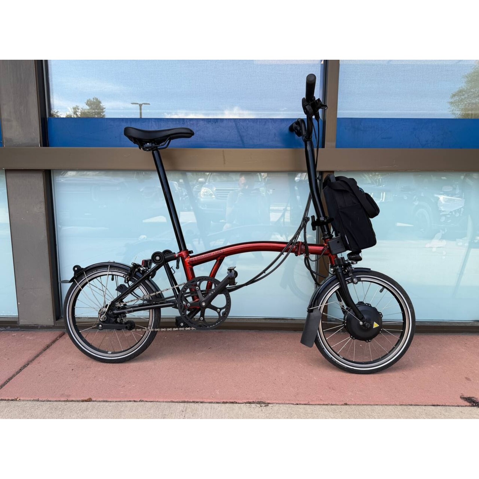 Brompton Brompton Electric Flame Lacquer C Line Explore High Handlebar - pre-owned