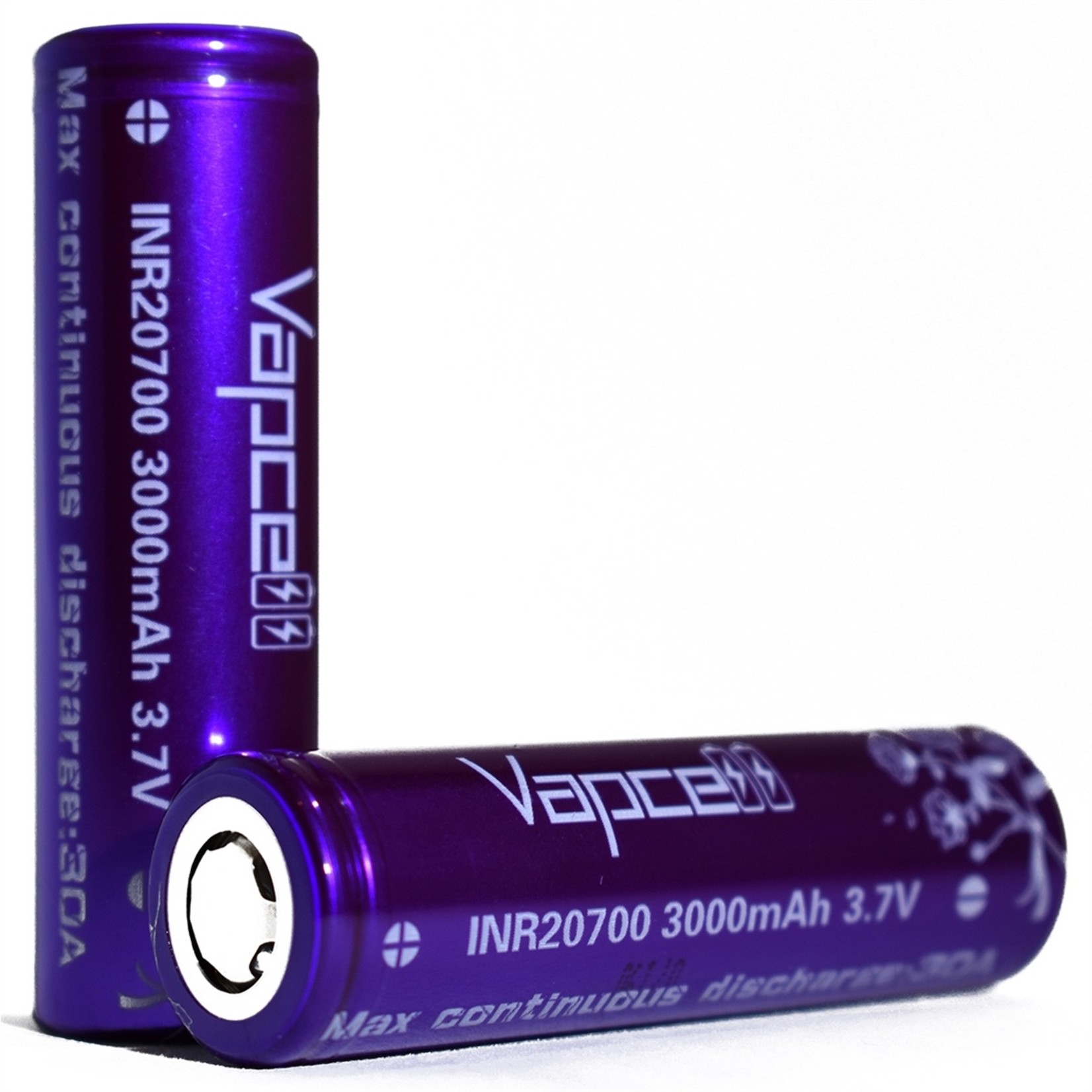 Vapcell 20700 30A 3000mAh (Set of 2 Batteries)