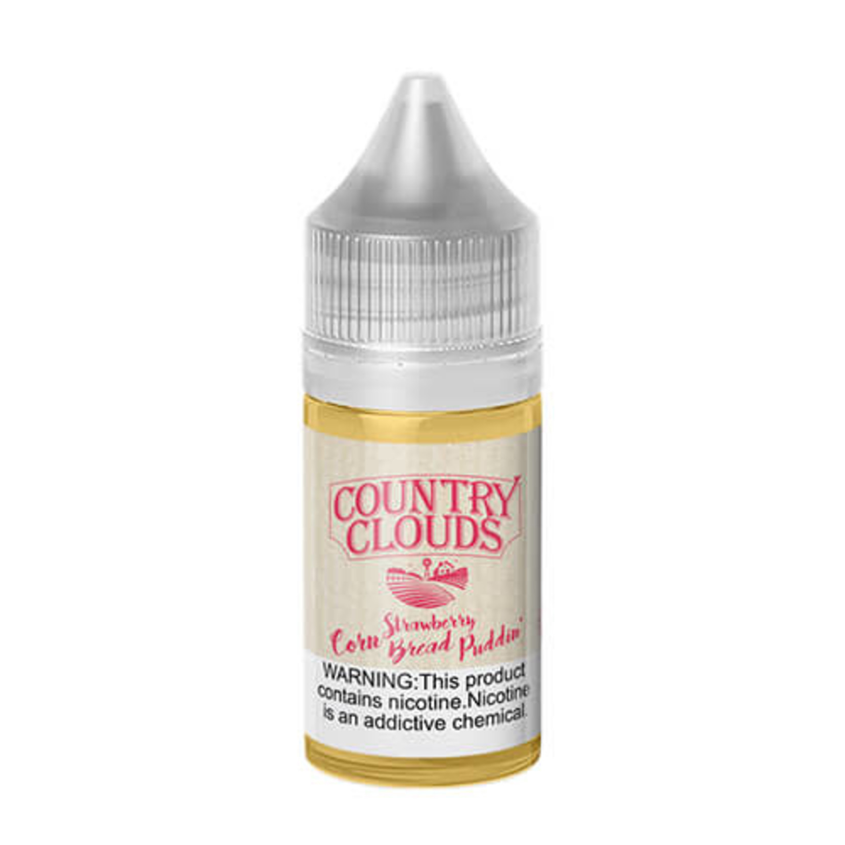 Country Clouds Strawberry Corn Bread Puddin’ Salt 30ml 50mg