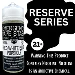 Emergency Vape Stash Reserve 120ml Red, White, Blue Popsicle 0mg