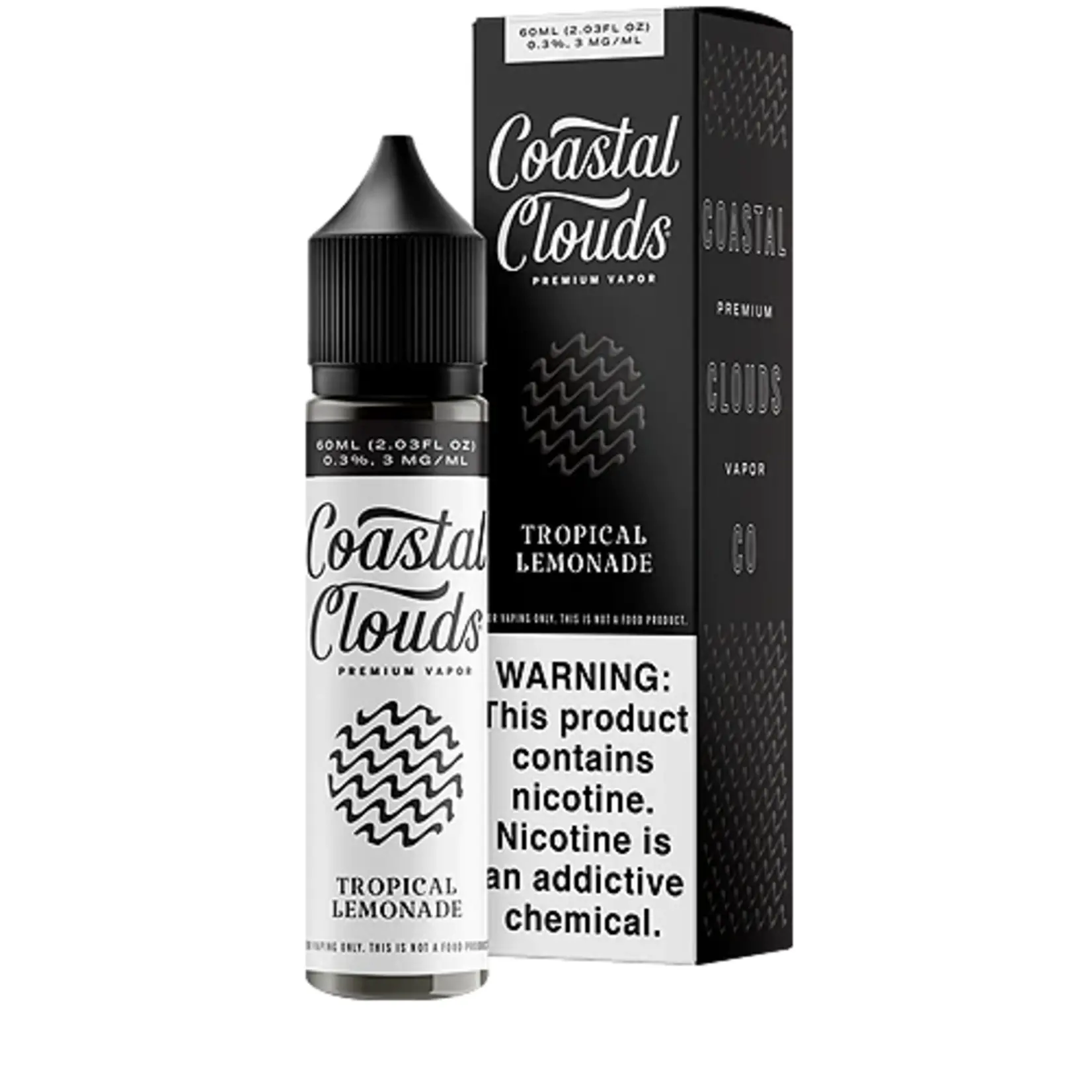 Coastal Clouds Premium Vapor 60ml Tropical lemonade / Papaya Punch 0mg