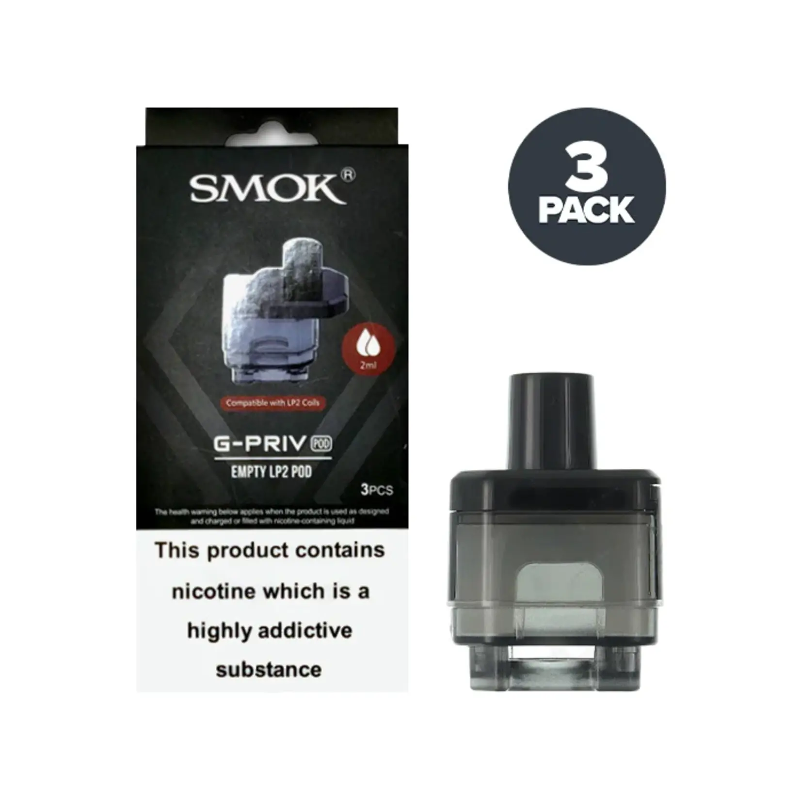 Smok G-Priv Empty LP2 Pod (3 Pack)
