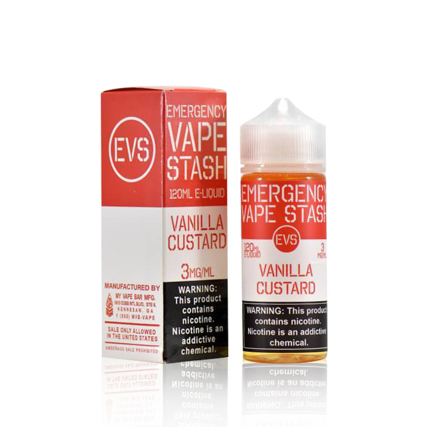 Emergency Vape Stash Vanilla Custard 120ml