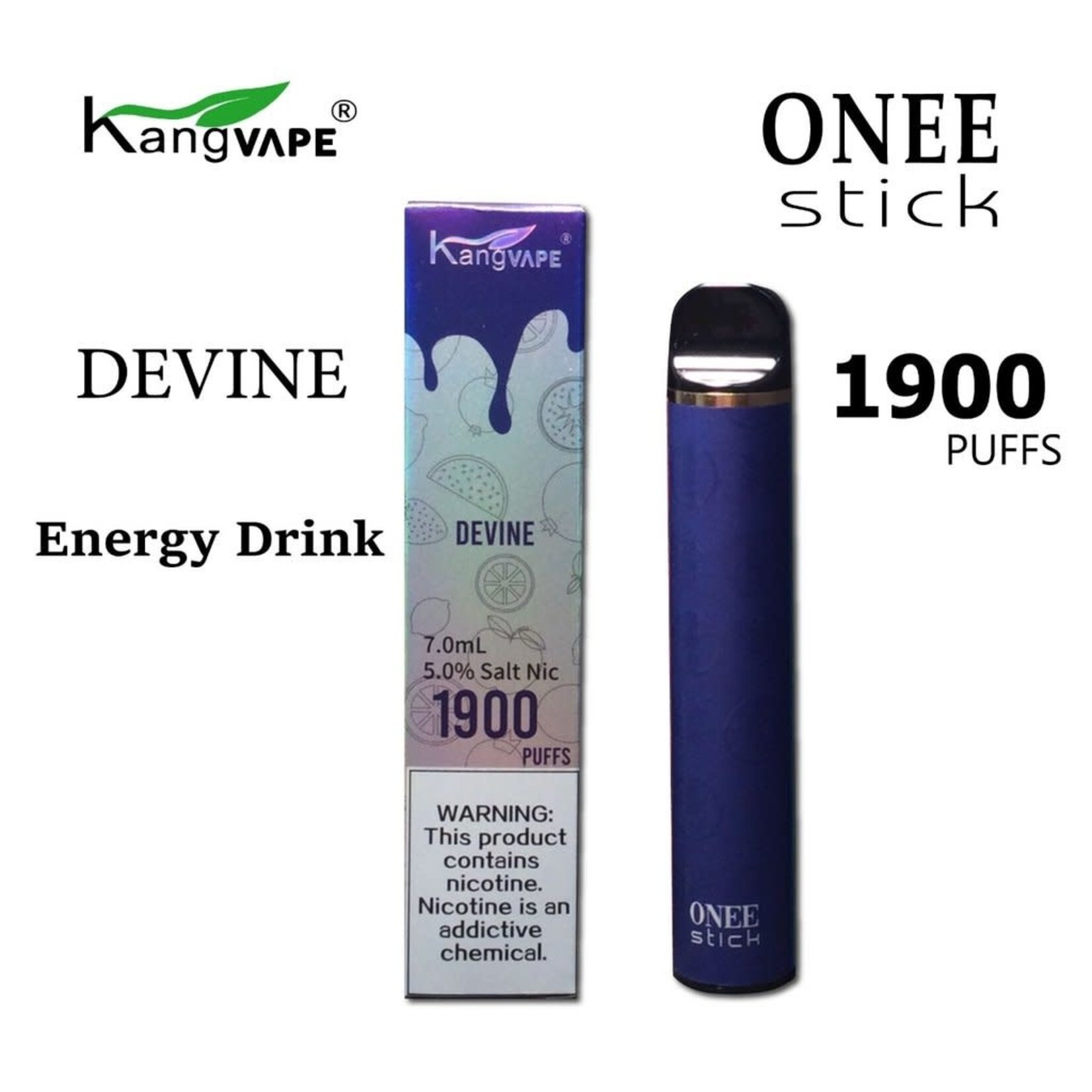 Kang Vape 1900 Puff 5% Onee Stick Devine (Energy Drink)