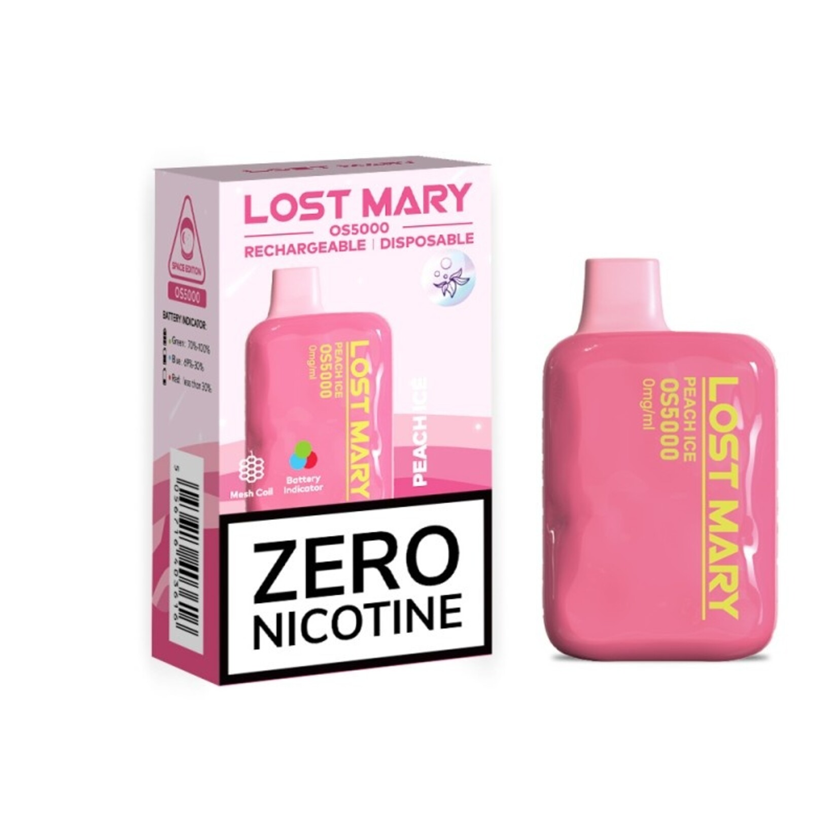 Lost Mary OS5000 Zero OS5000 Disposable 0% Nic