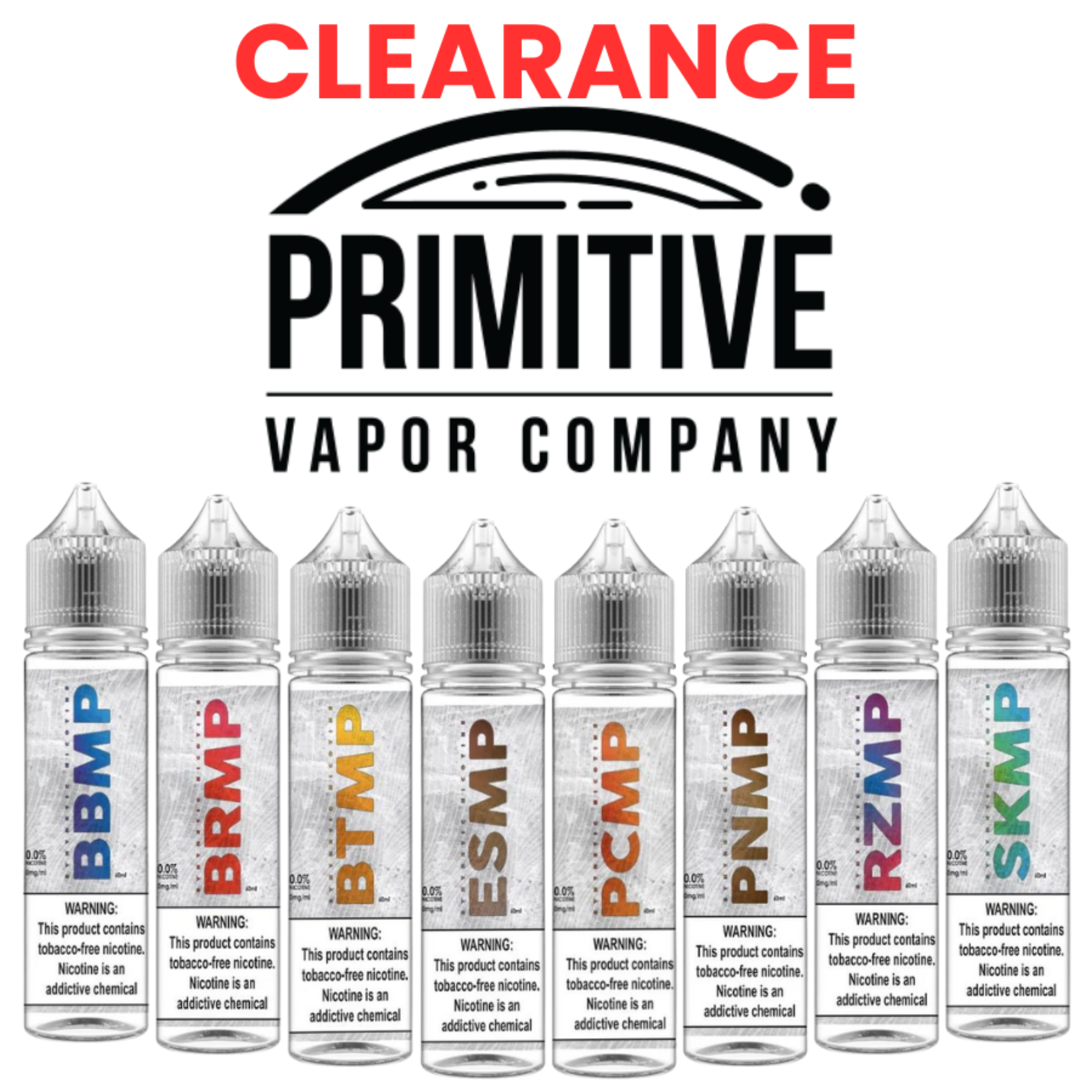 Primitive Vapor Co. Primitive Vapor Co. 60ml CLEARANCE