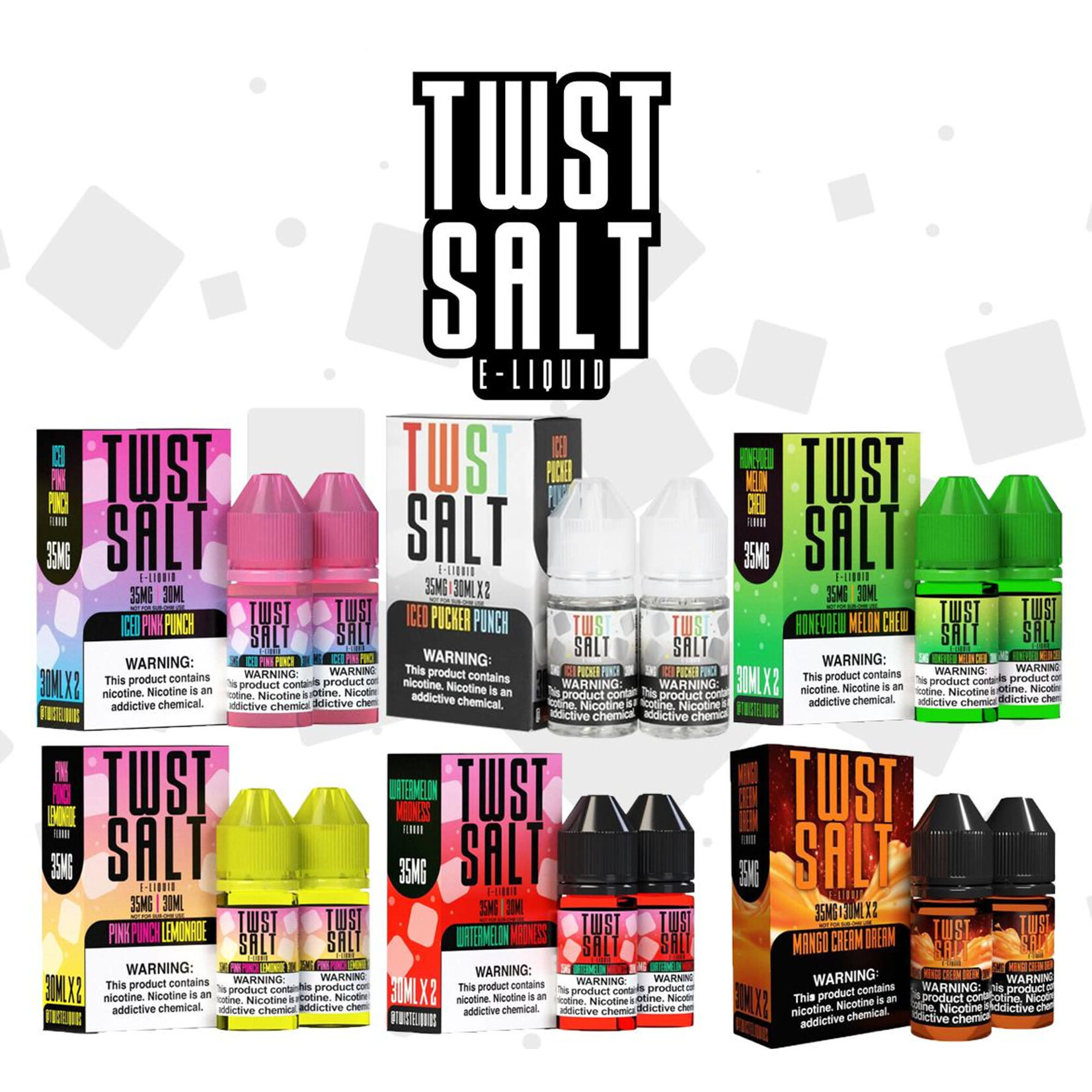 Twist E-Liquid Twist Salt 60ml (2x30ml) Strawberry Crush Ice 50mg