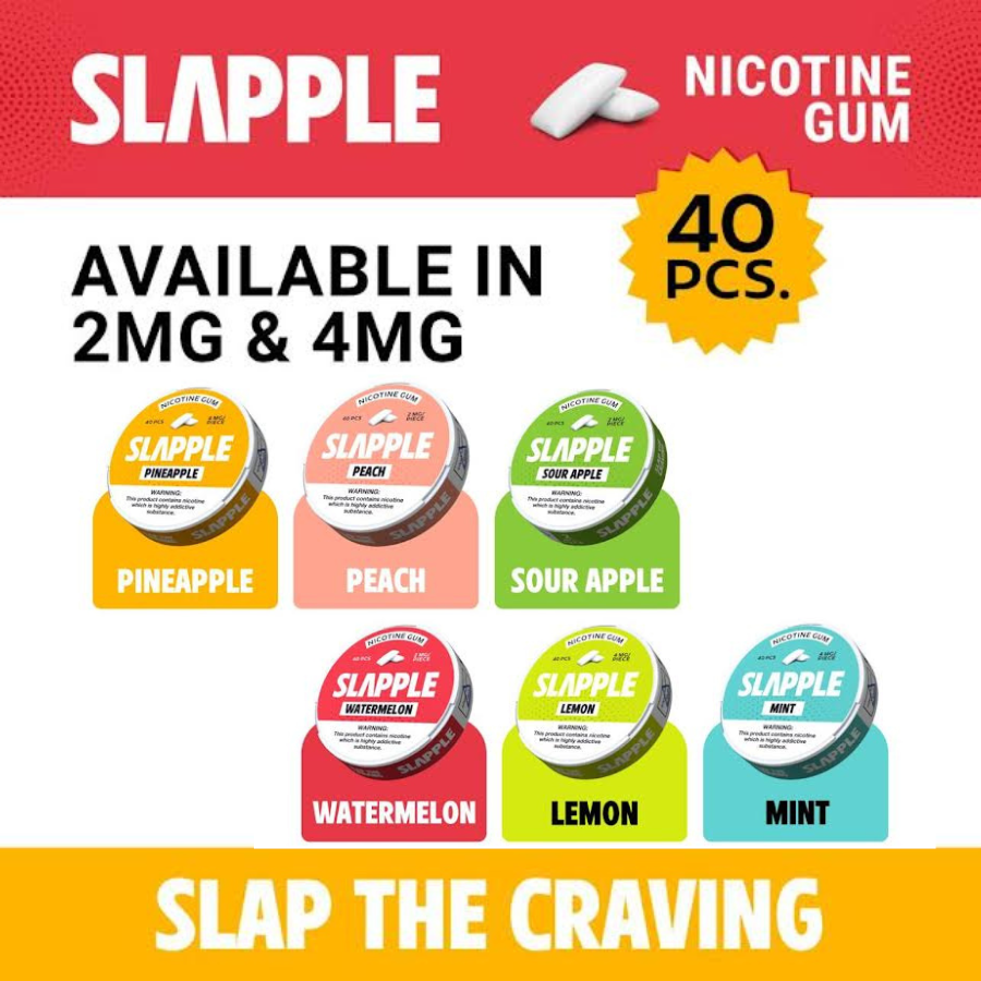 slapple vape juice Nicotine Gum (40 Count) Flavour:Fizzy Cherry How to Safely Dispose puffs:50000