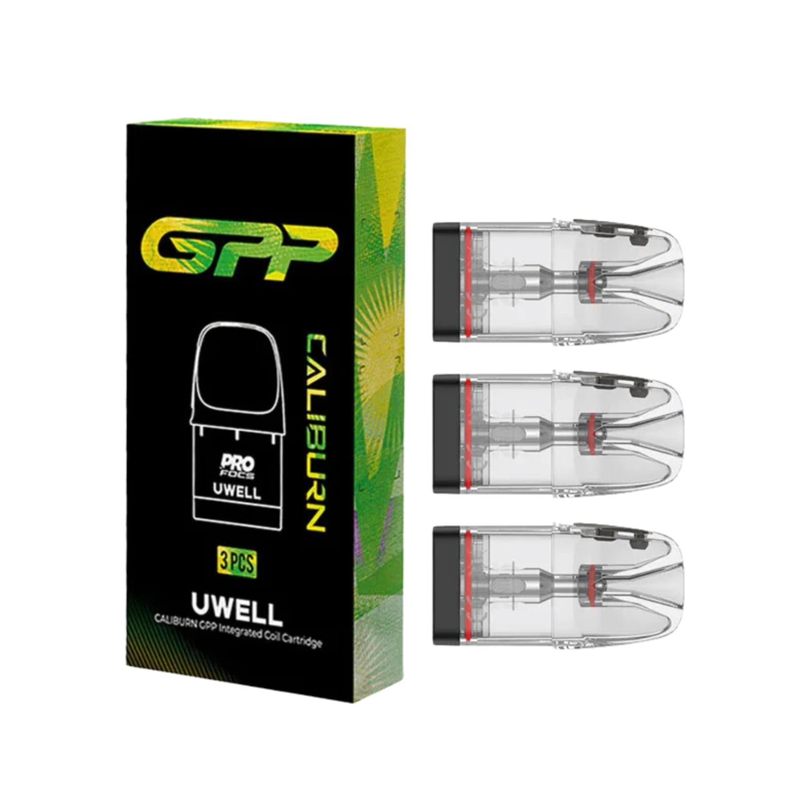 Uwell Uwell Caliburn GPP Replacement Pods/Coils (Box of 3) 3ml STF