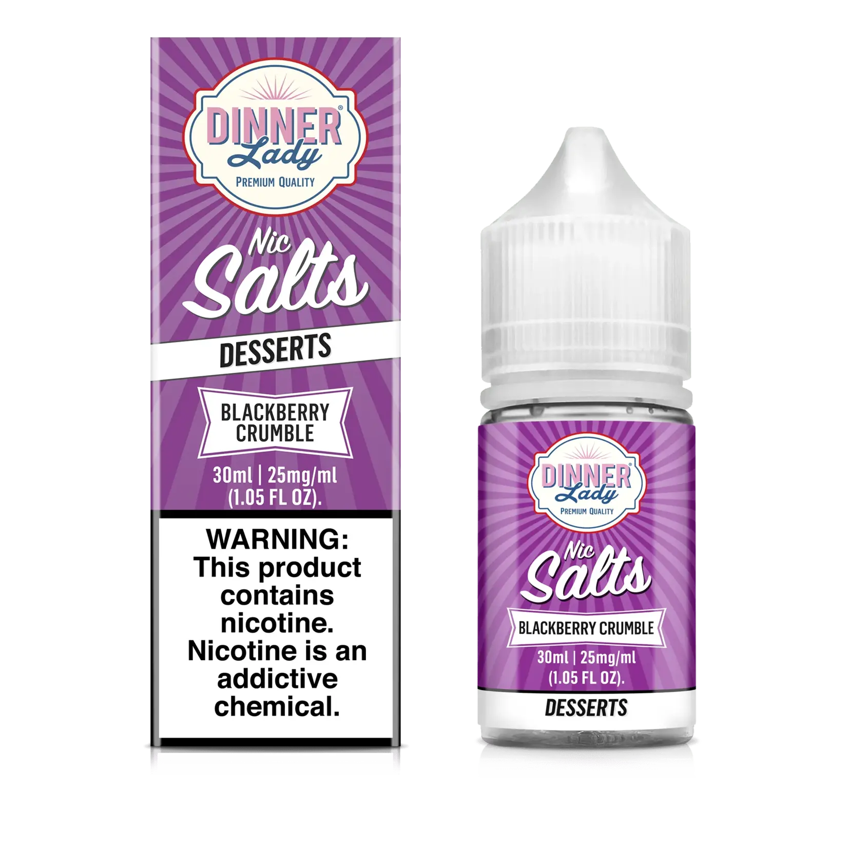 Dinner Lady Dinner Lady Salt 30ml Blackberry Crumble 30ml 35mg