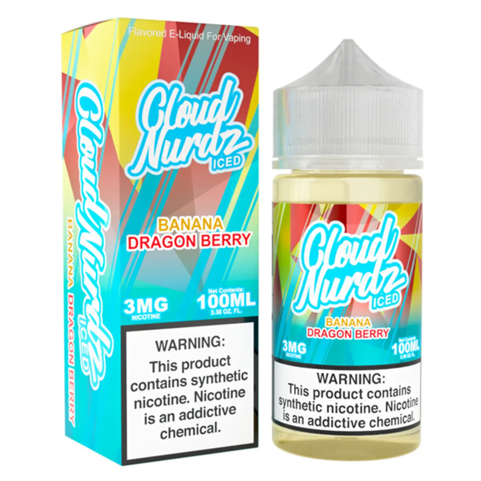 Cloud Nurdz Cloud Nurdz 100ml Banana Dragon Berry Ice 0mg