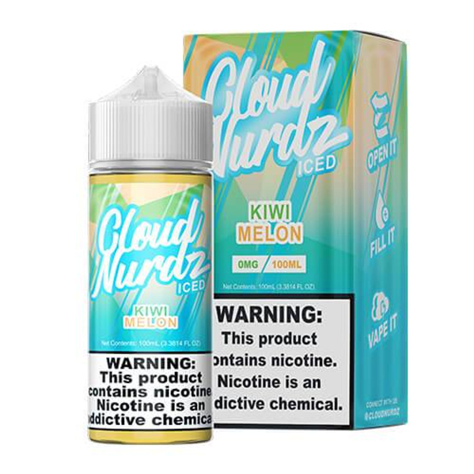 Cloud Nurdz Cloud Nurdz 100ml Kiwi Melon Iced 6mg