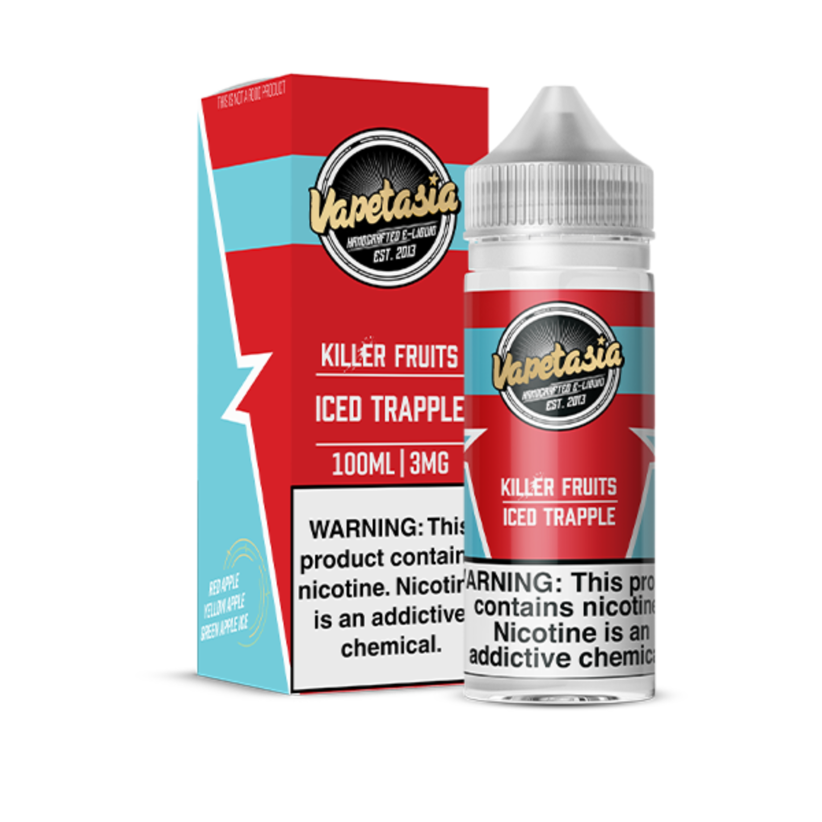 Vapetasia Vapetasia 100ml Killer Fruits Iced Trapple