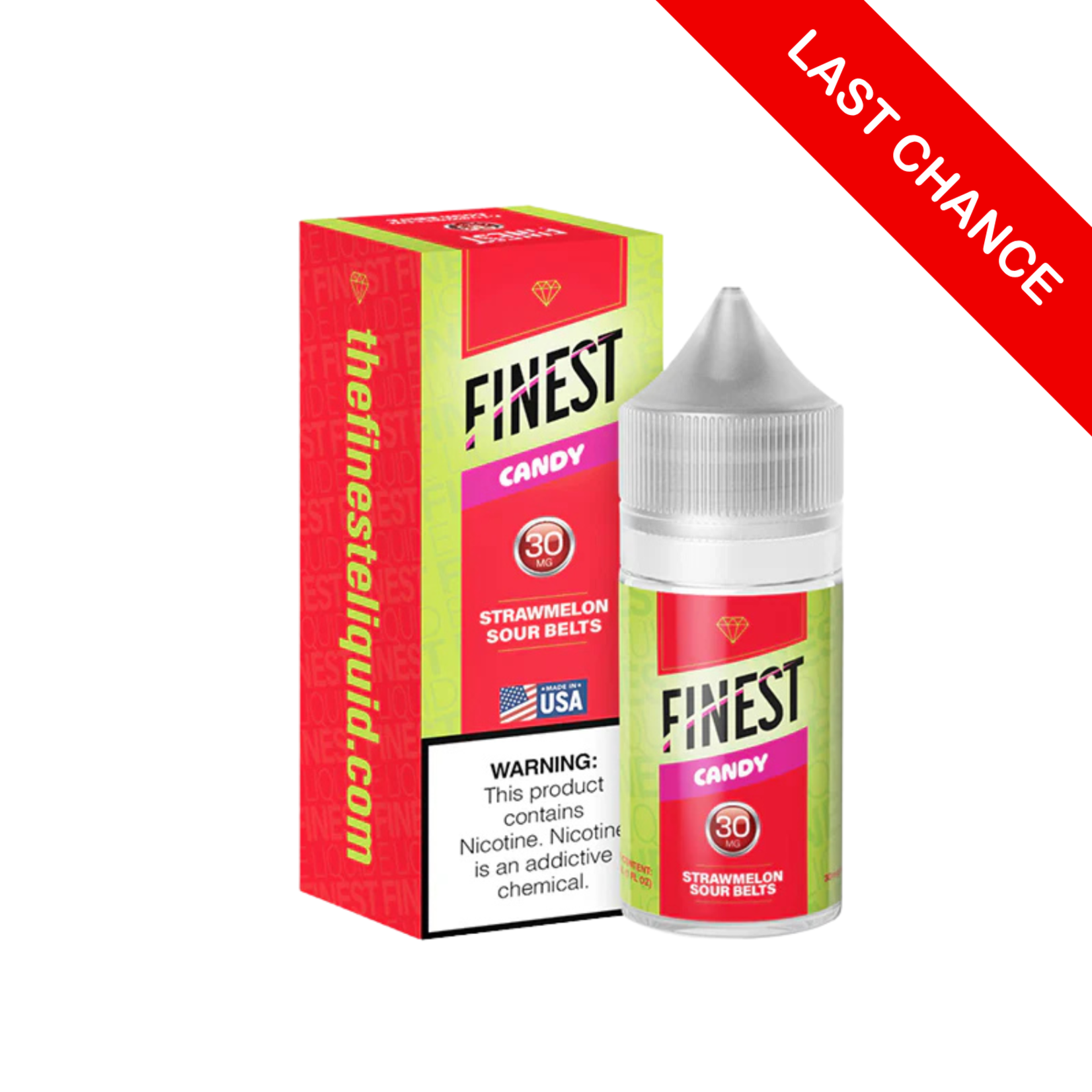 Finest The Finest Salt 30ml Straw Melon Sour Belts