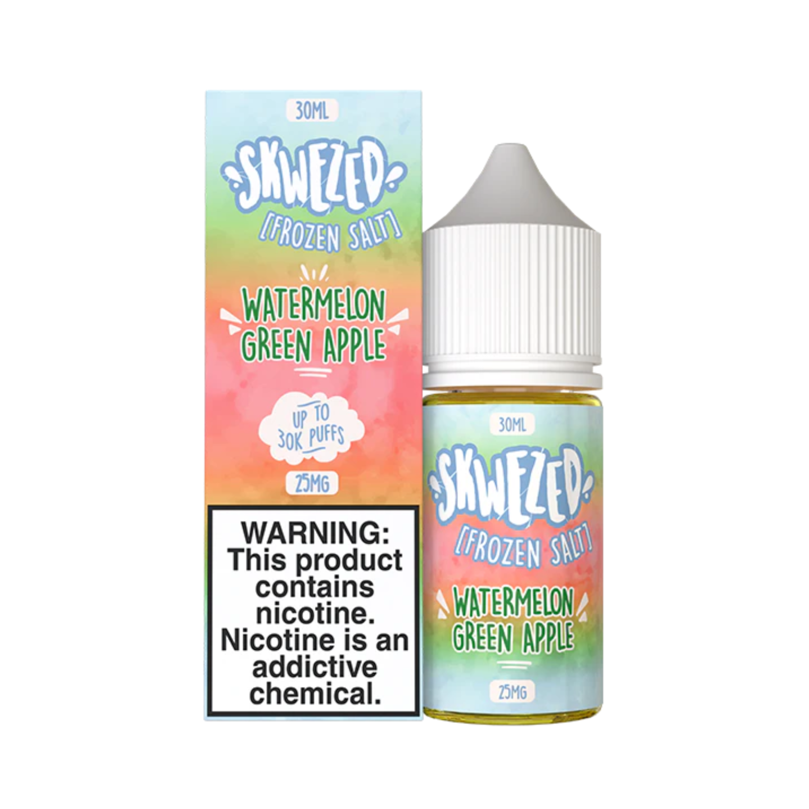 Skwezed Skwezed Salt 30ml Frozen Sour Summer Splash (Watermelon Green Apple)