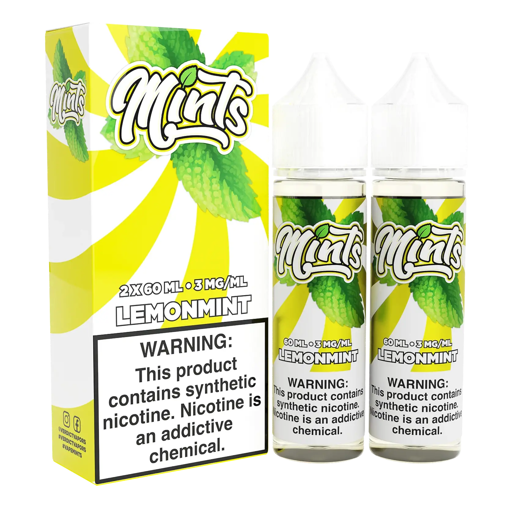 Verdict Vapors Mints E-liquid by Verdict Vapors 2x60ml Lemon Mint 6mg