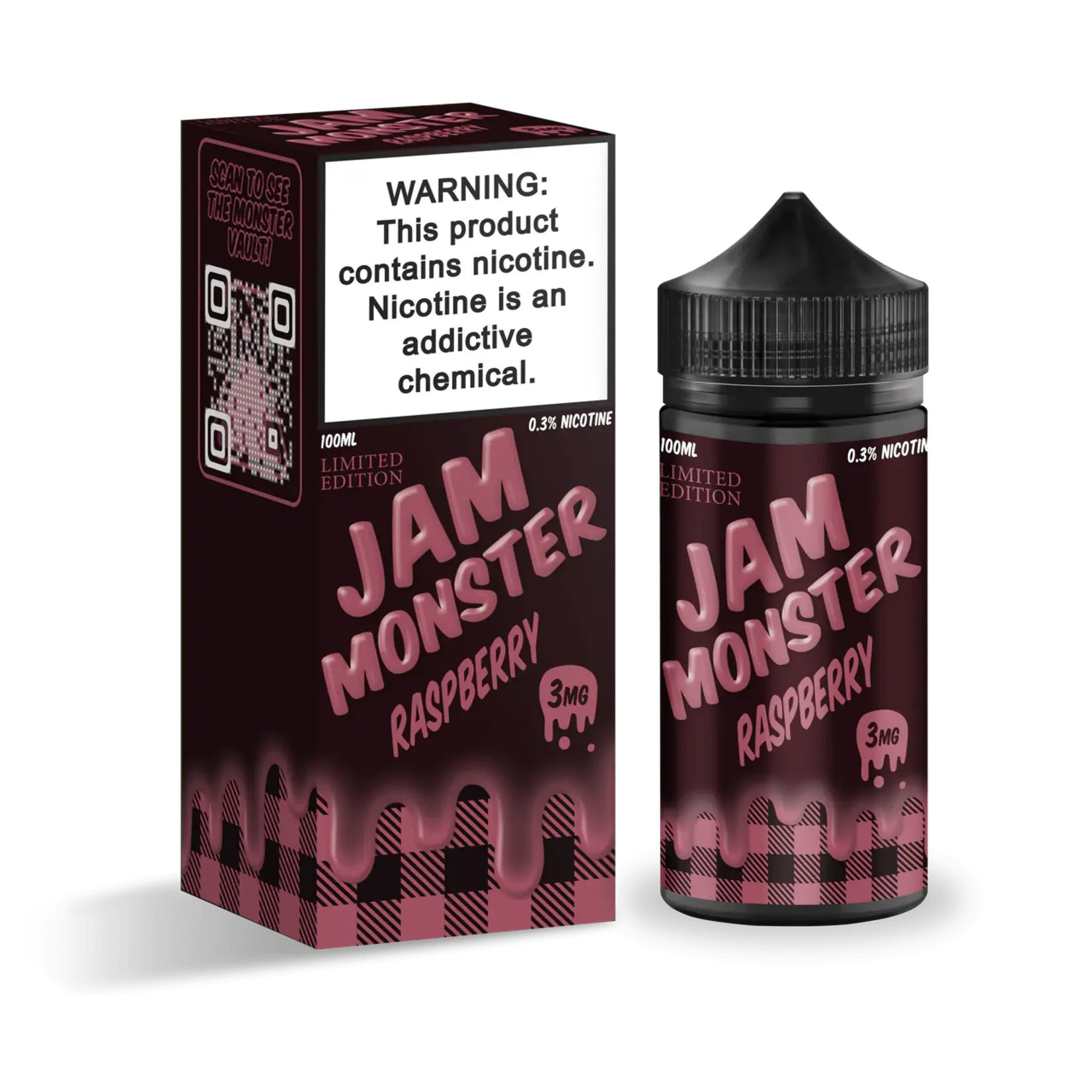 Monster Vape Labs Jam Monster 100ml Raspberry 3mg